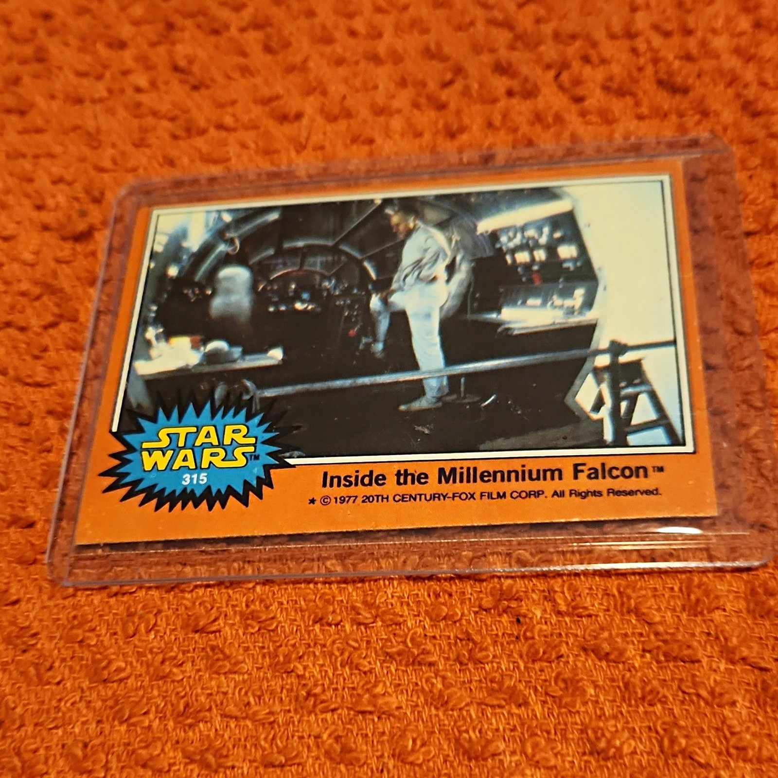 Topps 1977 Star Wars #315 "Inside the Millennium Falcon" Base Set Card Topps 1977 Star Wars #315 "Inside the Millennium Falcon" Base Set Card