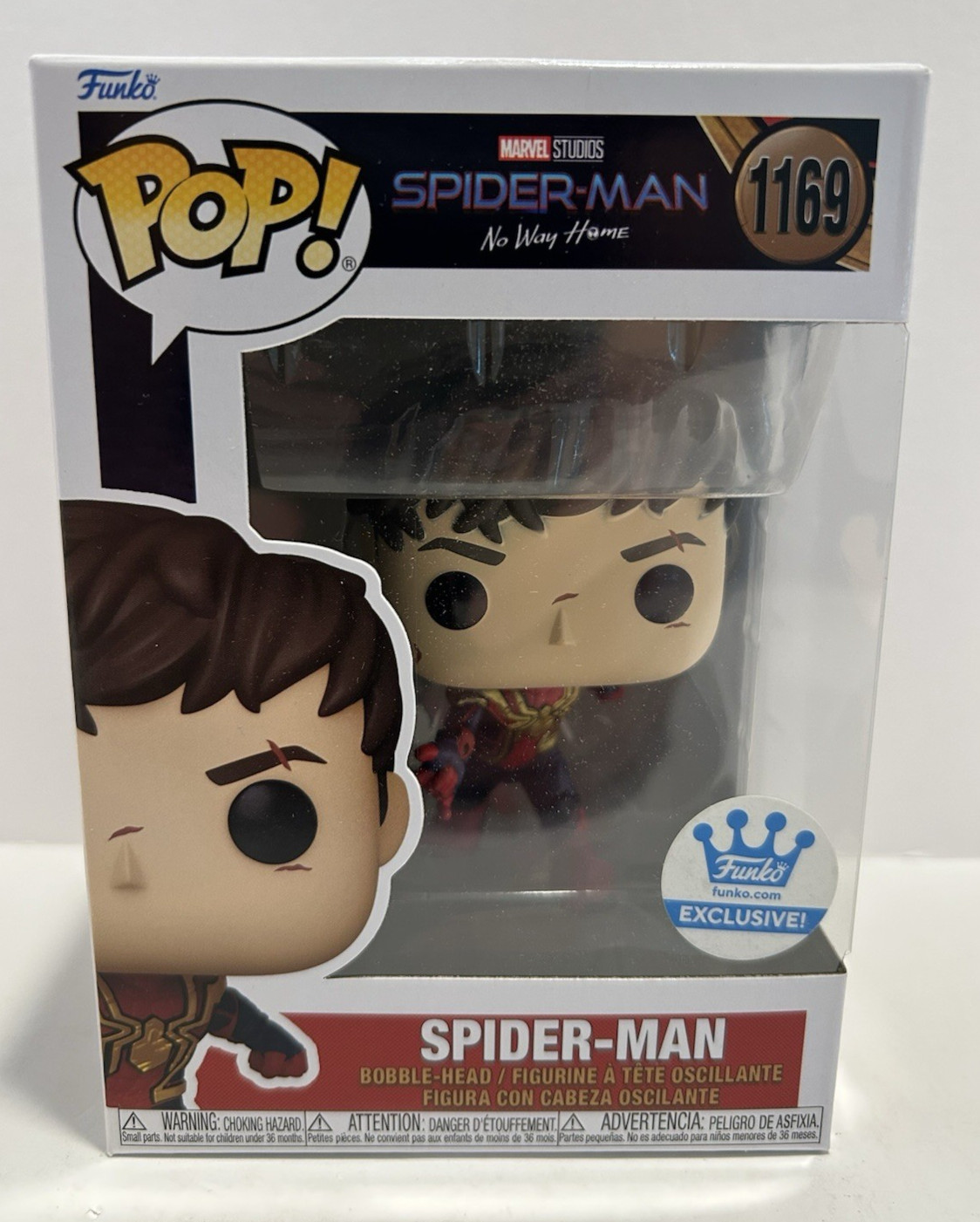 Funko Pop Marvel Spider-Man NWH Spider-Man #1169 Funko Web Ex. w/ Protector Funko Pop Marvel Spider-Man NWH Spider-Man #1169 Funko Web Ex. w/ Protector