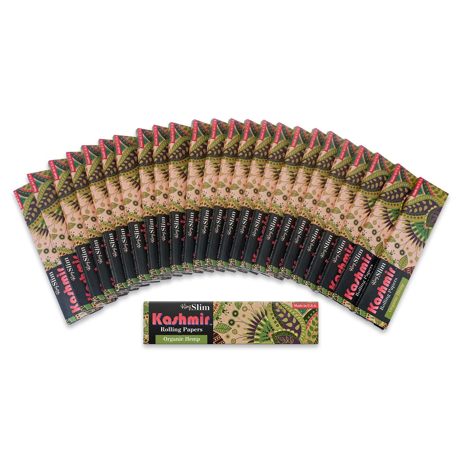 Kashmir Rolling Papers Organic HMP Slim King Size 32 Leaves Pack ( 25 Booklets ) Kashmir Rolling Papers Organic HMP Slim King Size 32 Leaves Pack ( 25 Booklets )