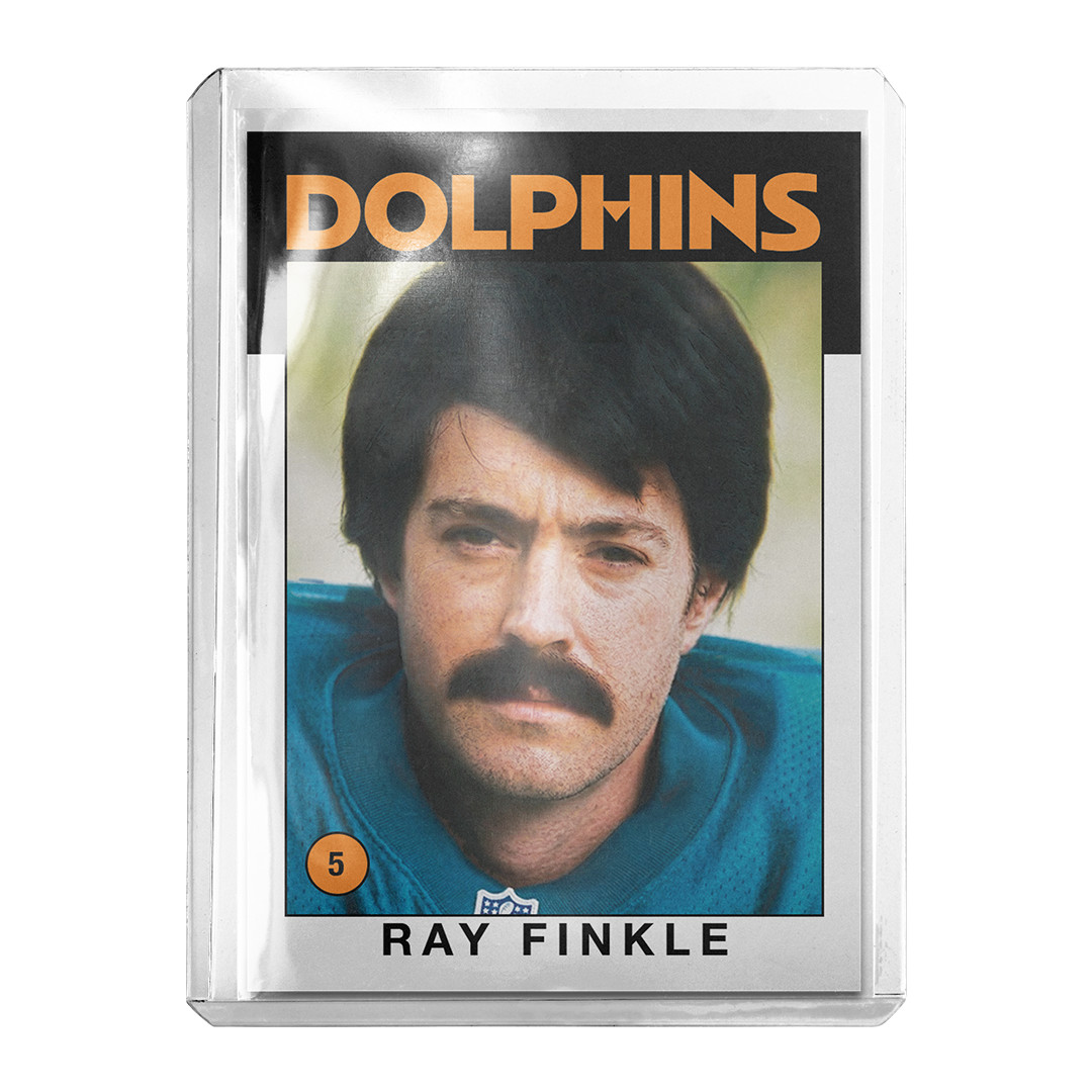 Custom Ray Finkle Miami Dolphins Ace Ventura Novelty 1986 Football Card Custom Ray Finkle Miami Dolphins Ace Ventura Novelty 1986 Football Card