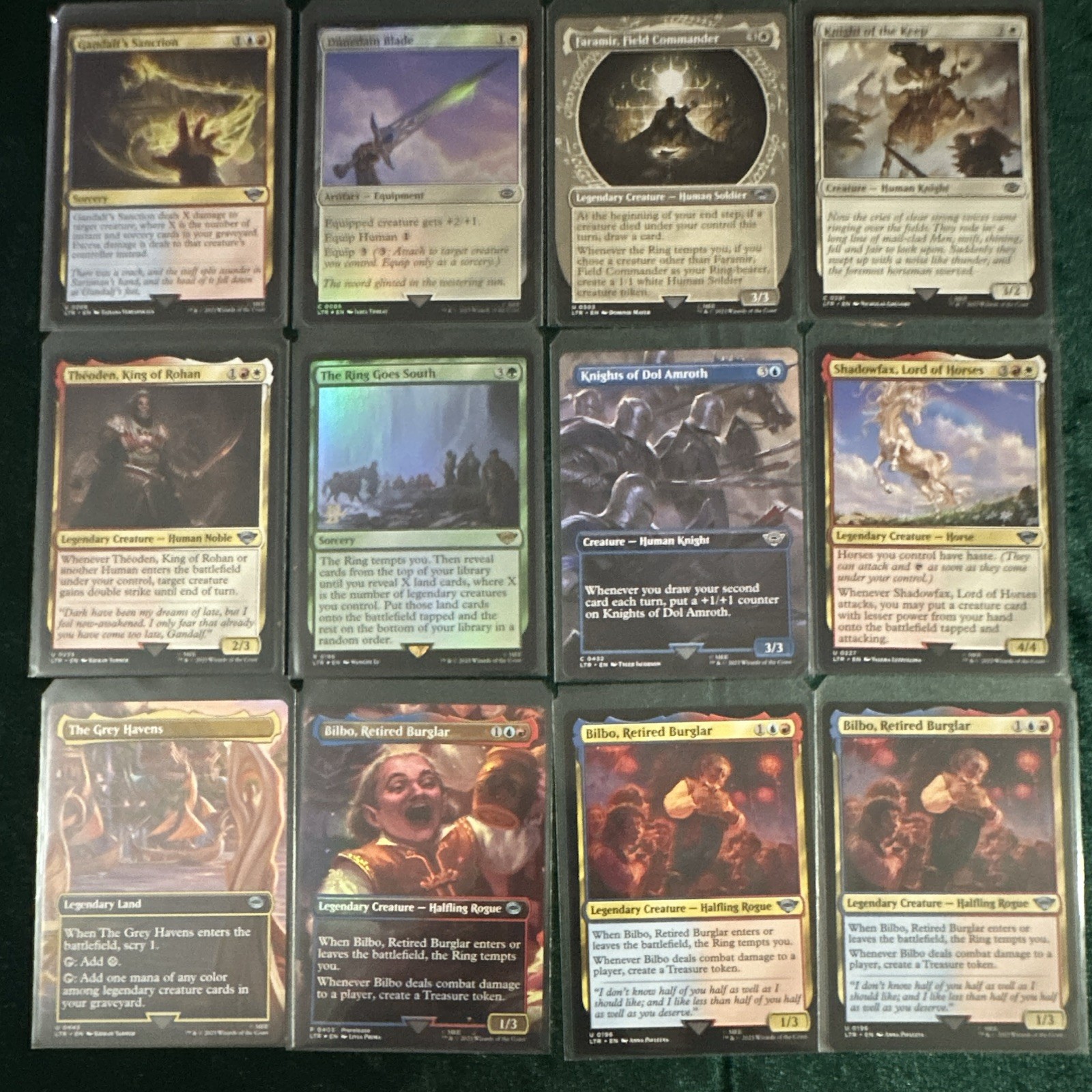 MTG Lord of the Rings Tales of Middle-earth 196 Piece Lot Rares Alt Art Tokens