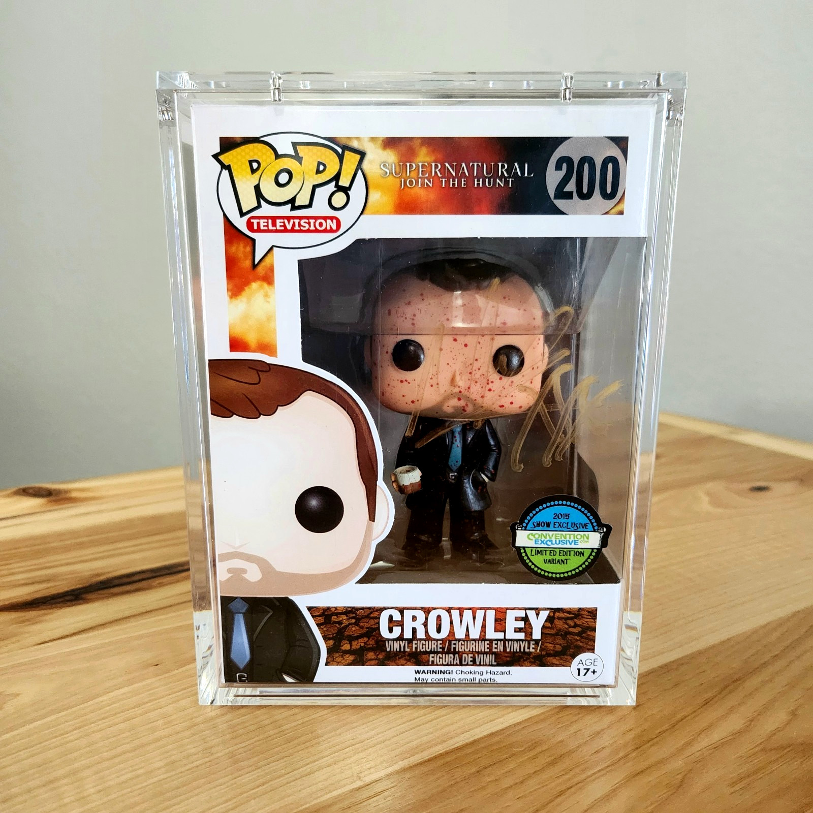 ⭐SUPERNATURAL FUNKO: Mark Sheppard signed Crowley LIMITED EDITION VARIANT - SWAU ⭐SUPERNATURAL FUNKO: Mark Sheppard signed Crowley LIMITED EDITION VARIANT - SWAU