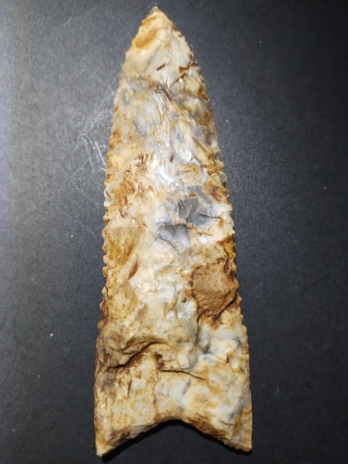 Fine Authentic Early Large Paleo Alabama Dalton 4 1/2" L Beautiful Bangor Chert Fine Authentic Early Large Paleo Alabama Dalton 4 1/2" L Beautiful Bangor Chert
