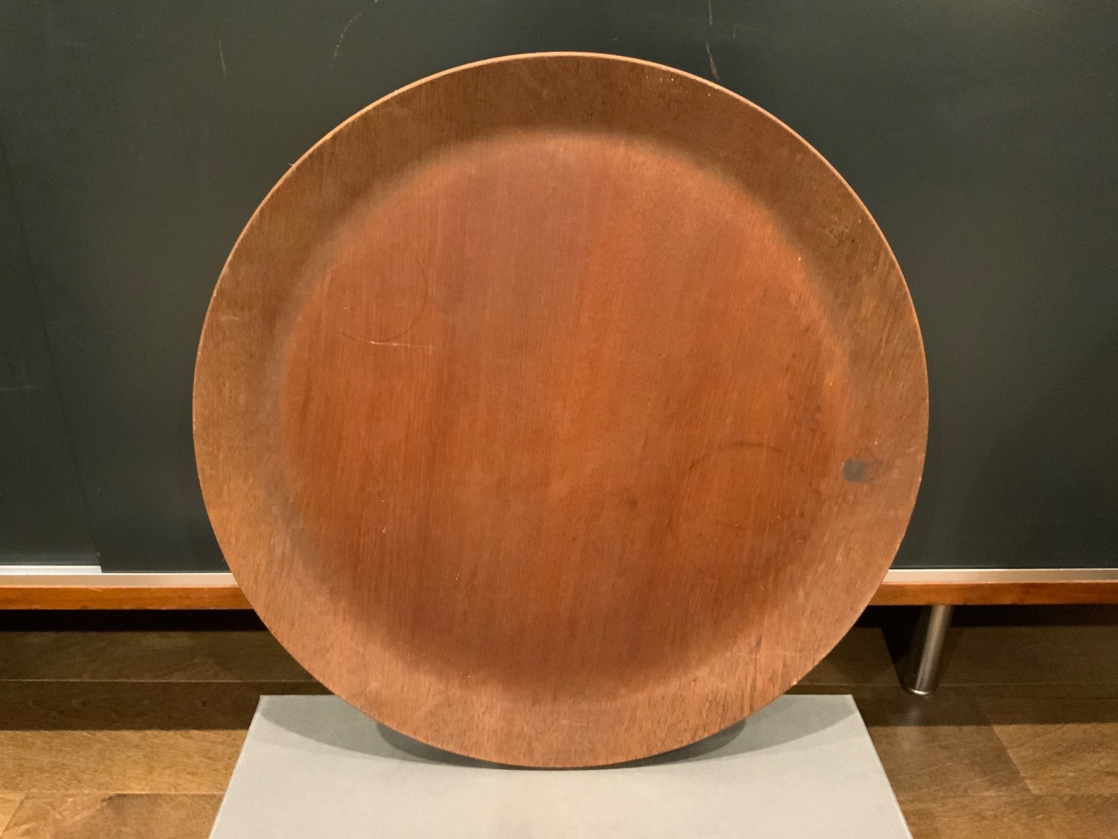 Vintage Nils Trautner Teak Serving Tray 17-3/4" Diameter Denmark Vintage Nils Trautner Teak Serving Tray 17-3/4" Diameter Denmark
