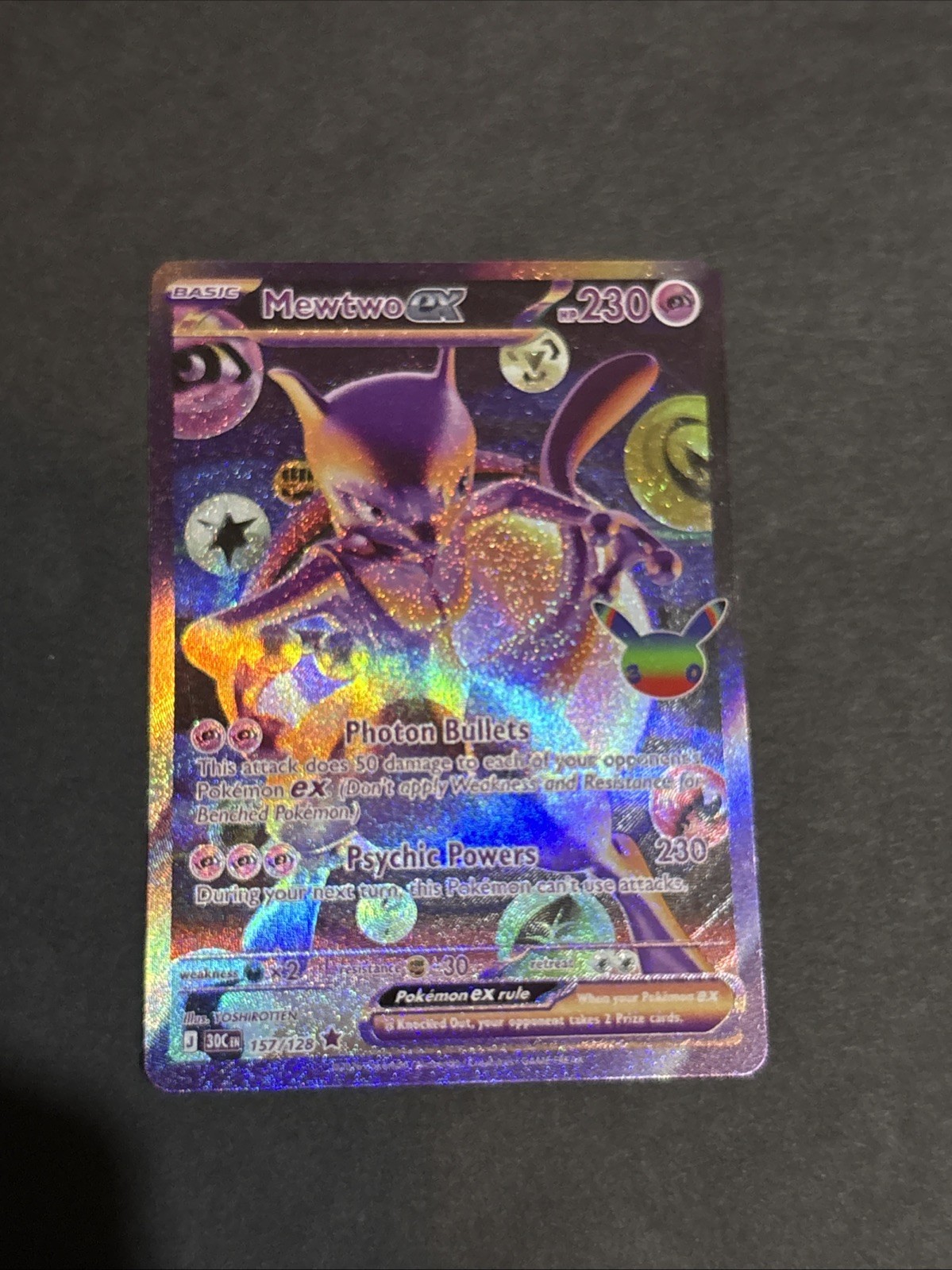 Mewtwo Ex 157/128 Future Rare 30th Anniversary Near Mint Condition