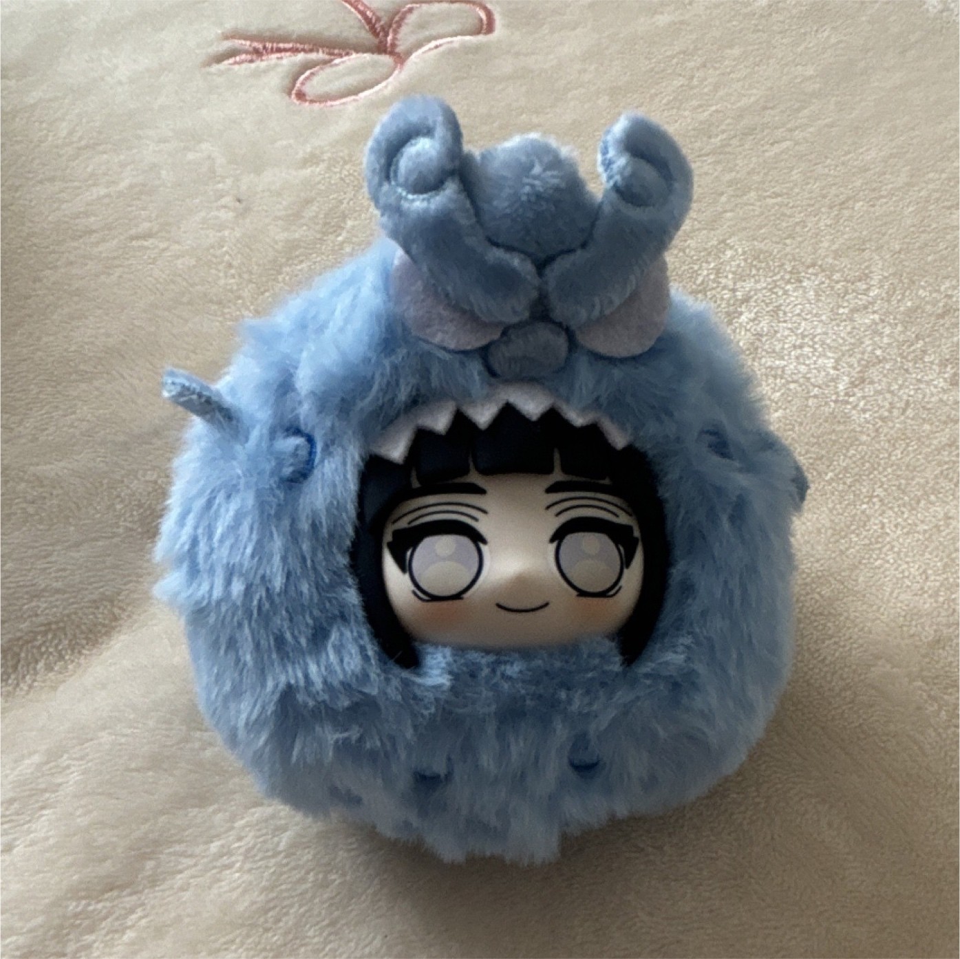 Naruto Shippuden Hinata Hyuga Plush Keychain w/ Hanging Loop Blue/Black/White Naruto Shippuden Hinata Hyuga Plush Keychain w/ Hanging Loop Blue/Black/White