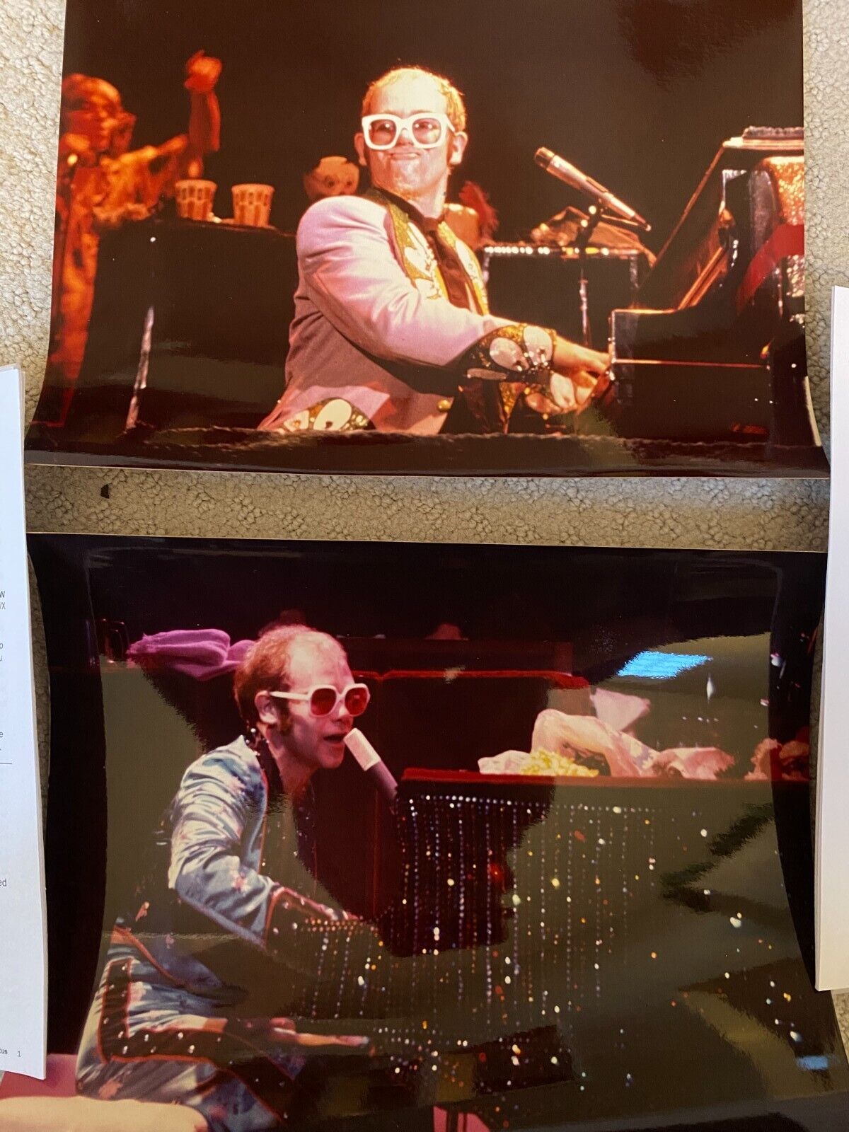 Elton John Concert Rock Music Kodak Color Photograph Vintage Yellow Brick Road 