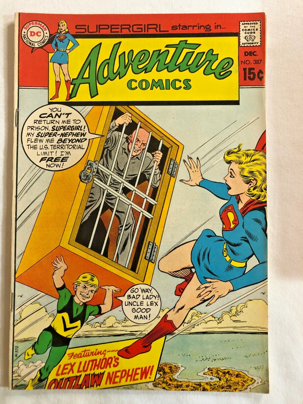 Adventure Comics 387 Dec 1969 Vintage Silver Age DC Comics Very Nice Condition