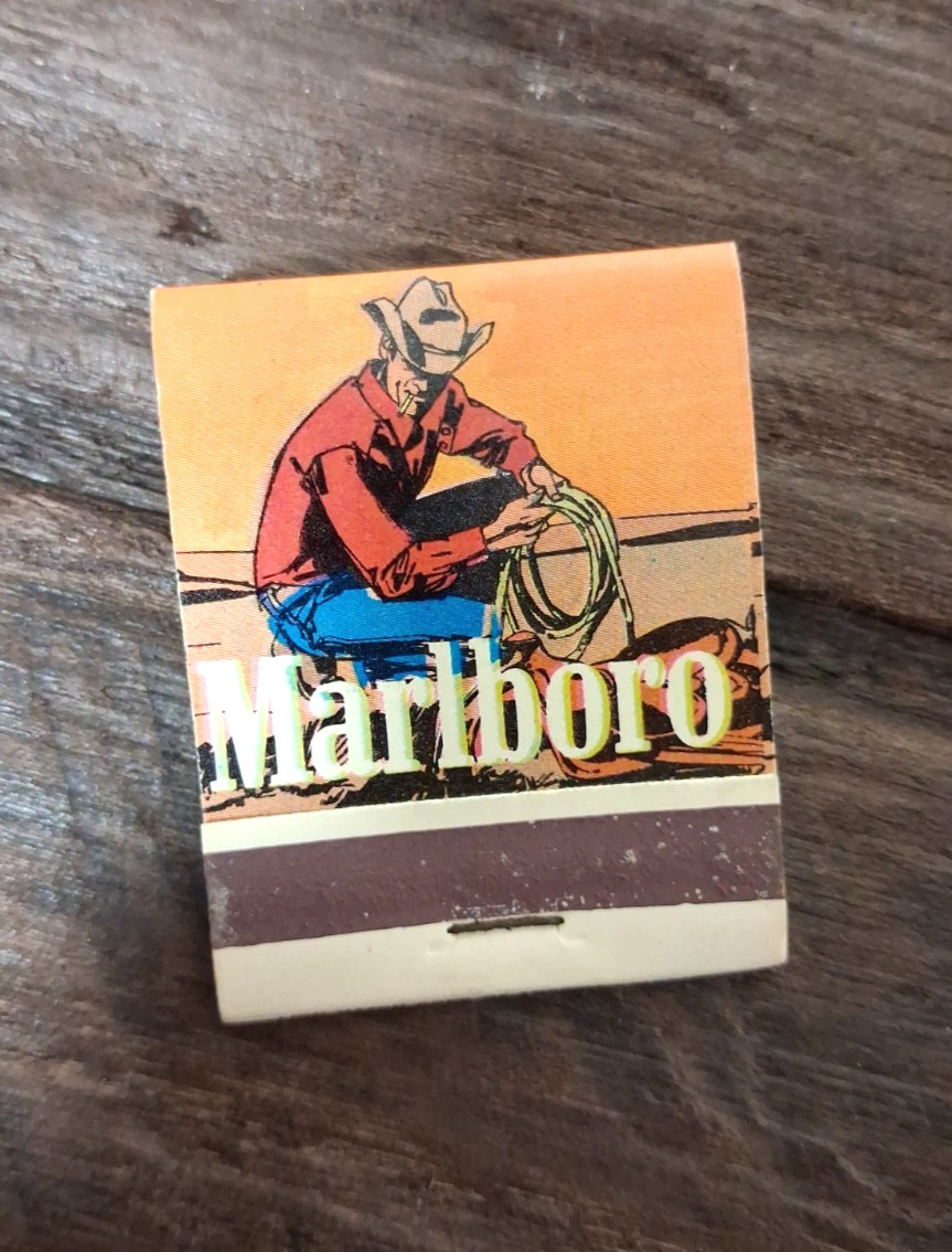 Vintage Marlboro 1970's Matchbook - Cowboy - Unused Matches Advertised In LOOK Vintage Marlboro 1970's Matchbook - Cowboy - Unused Matches Advertised In LOOK