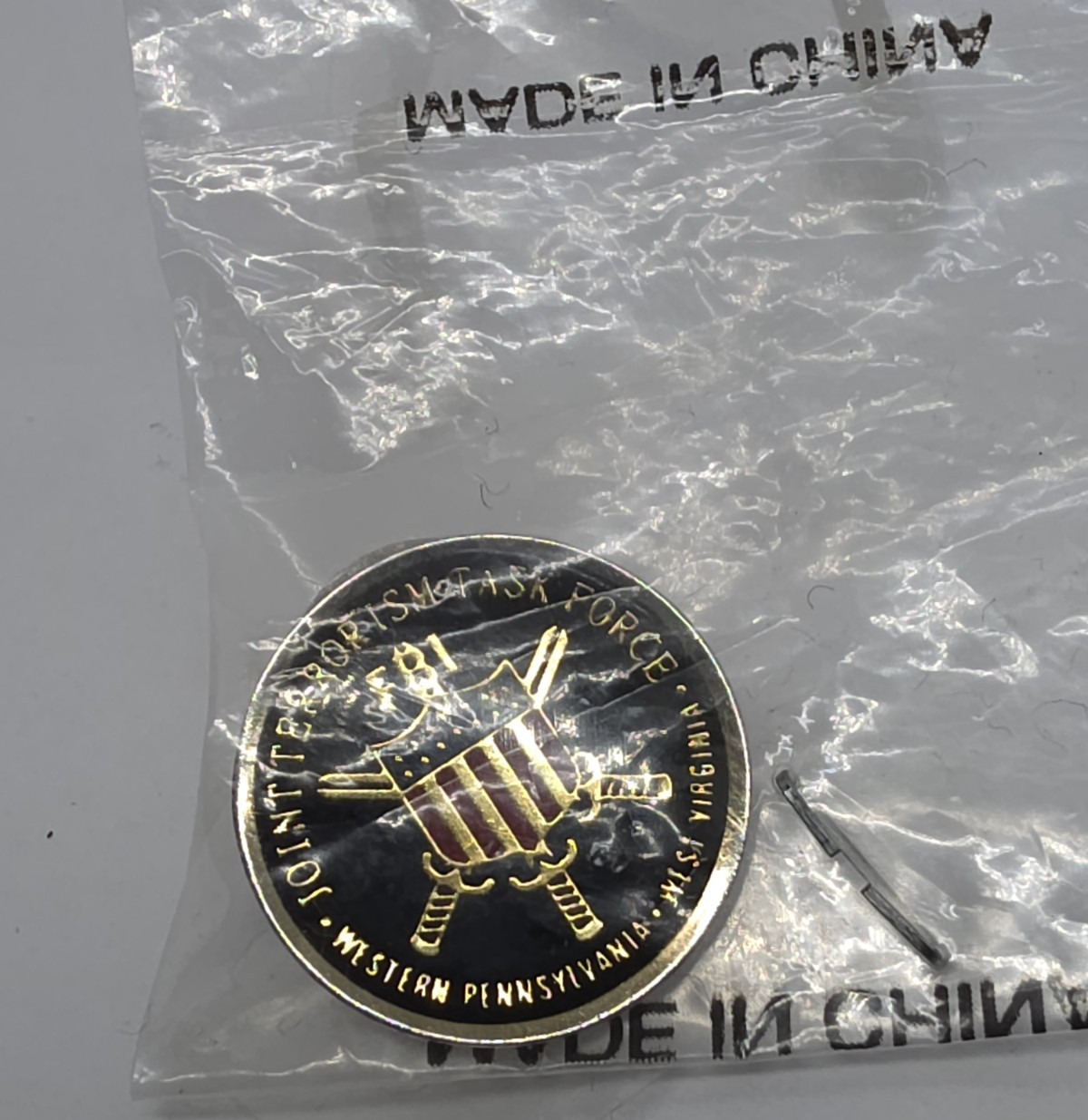 FBI Joint Terrorism Task Force Western Pennsylvania Virginia Lapel Pin FBI Joint Terrorism Task Force Western Pennsylvania Virginia Lapel Pin
