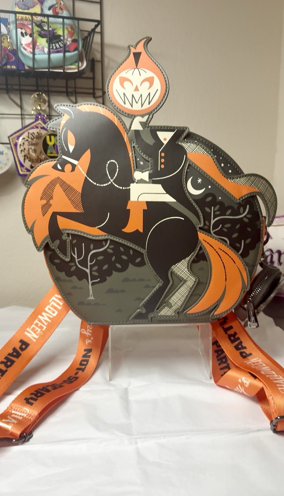 Headless Horseman 2026 Mickeys Not Halloween Party Loungefly Backpack Bag New