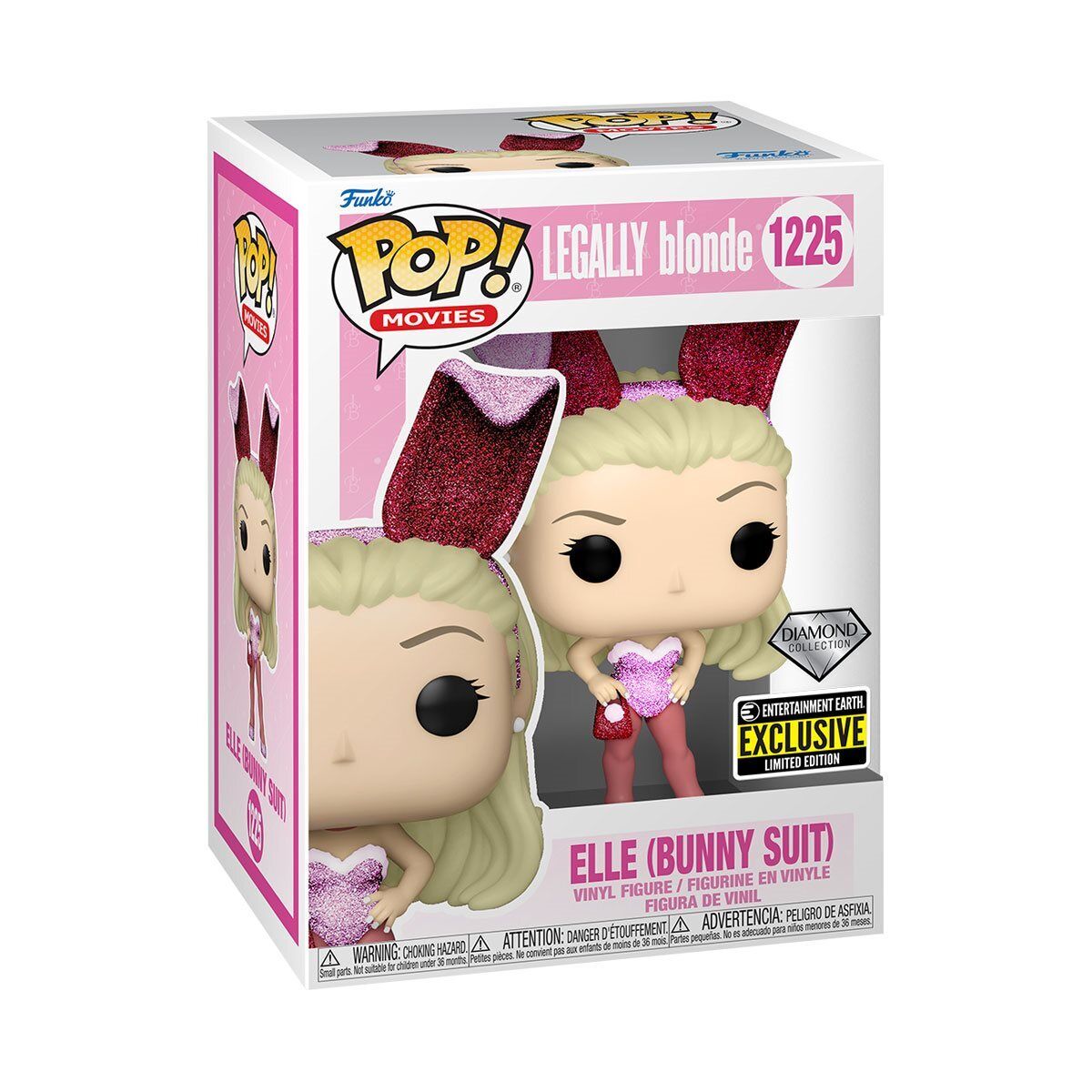 Exclusive Legally Blonde Elle Woods Bunny Diamond Glitter Funko Pop #1225