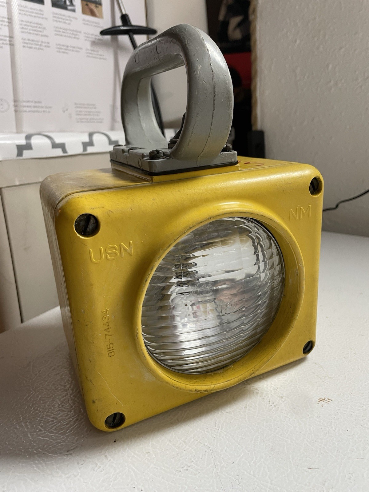 Vintage US Navy Battle Lantern Submarine Ship Deck Light Flashlight Vintage US Navy Battle Lantern Submarine Ship Deck Light Flashlight