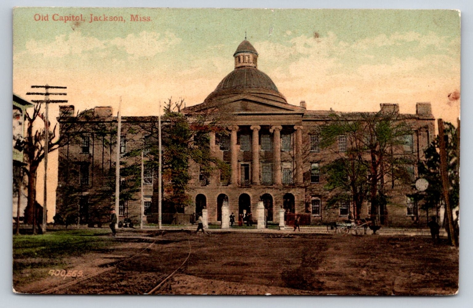 Old Capitol Jackson Mississippi 1907 Postcard Eyrich & Co. Vintage Miss. Old Capitol Jackson Mississippi 1907 Postcard Eyrich & Co. Vintage Miss.