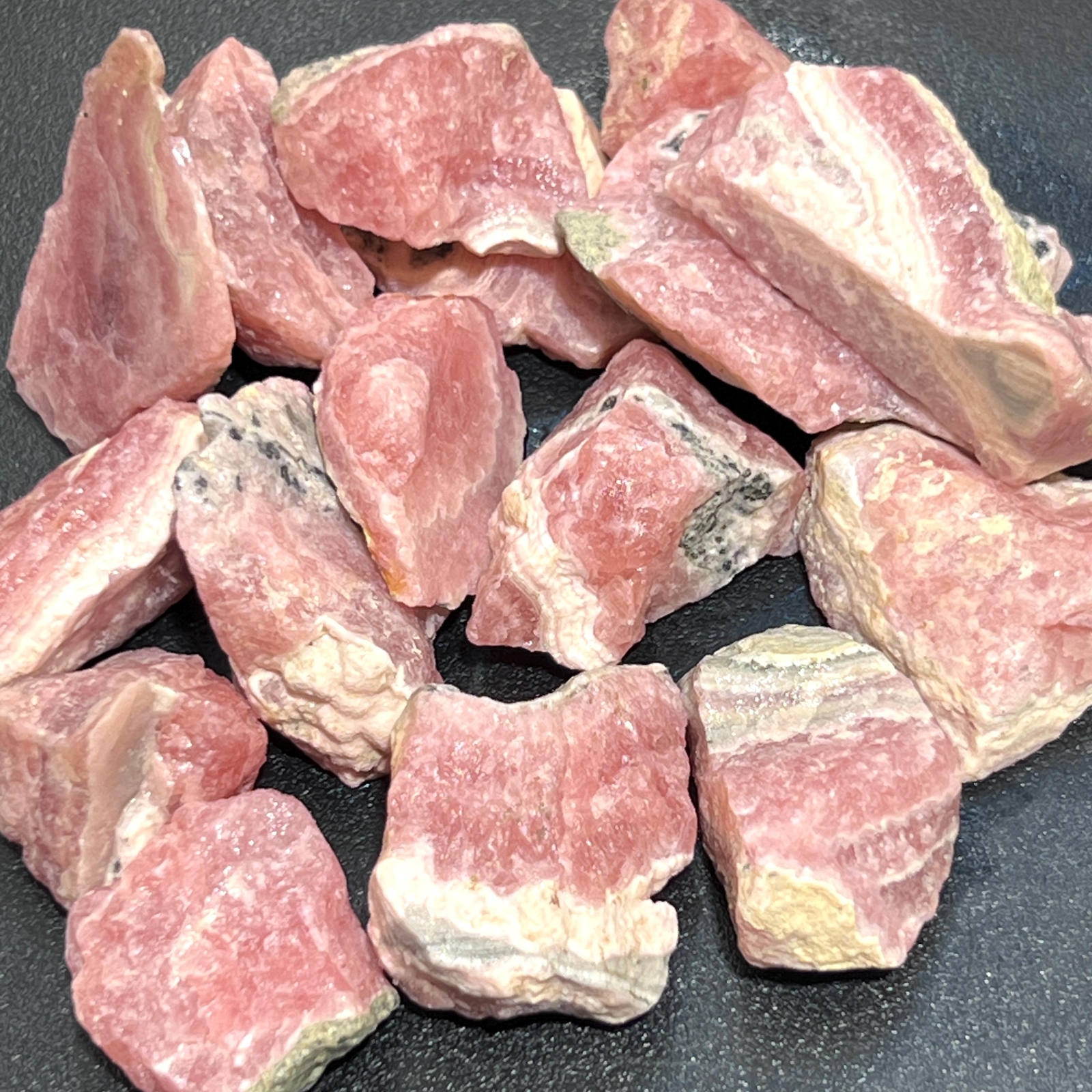 Pink Rhodochrosite Rough Raw (By The Piece Or Pound) Gemstone Supply Pink Rhodochrosite Rough Raw (By The Piece Or Pound) Gemstone Supply