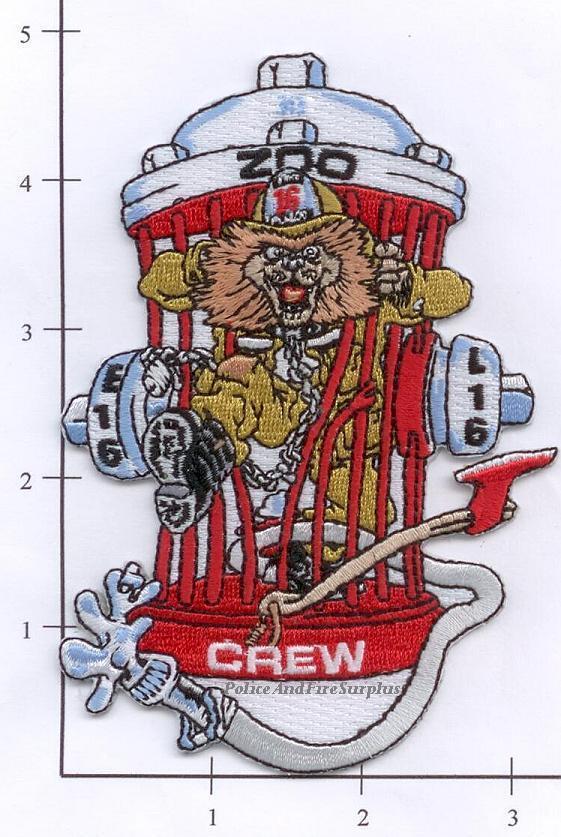 Virginia - Virginia Beach Engine 16 Ladder 16 VA Fire Dept Patch - Zoo Crew Virginia - Virginia Beach Engine 16 Ladder 16 VA Fire Dept Patch - Zoo Crew