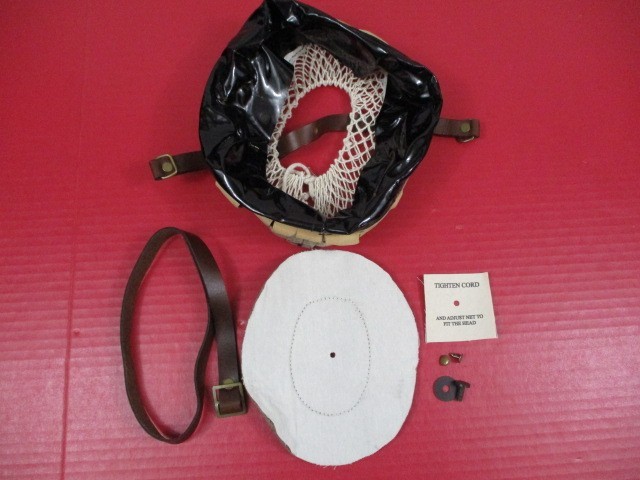WWI Era US Army AEF M1917 Helmet Shell Liner & Chin Strap Rebuild Kit - Repro WWI Era US Army AEF M1917 Helmet Shell Liner & Chin Strap Rebuild Kit - Repro