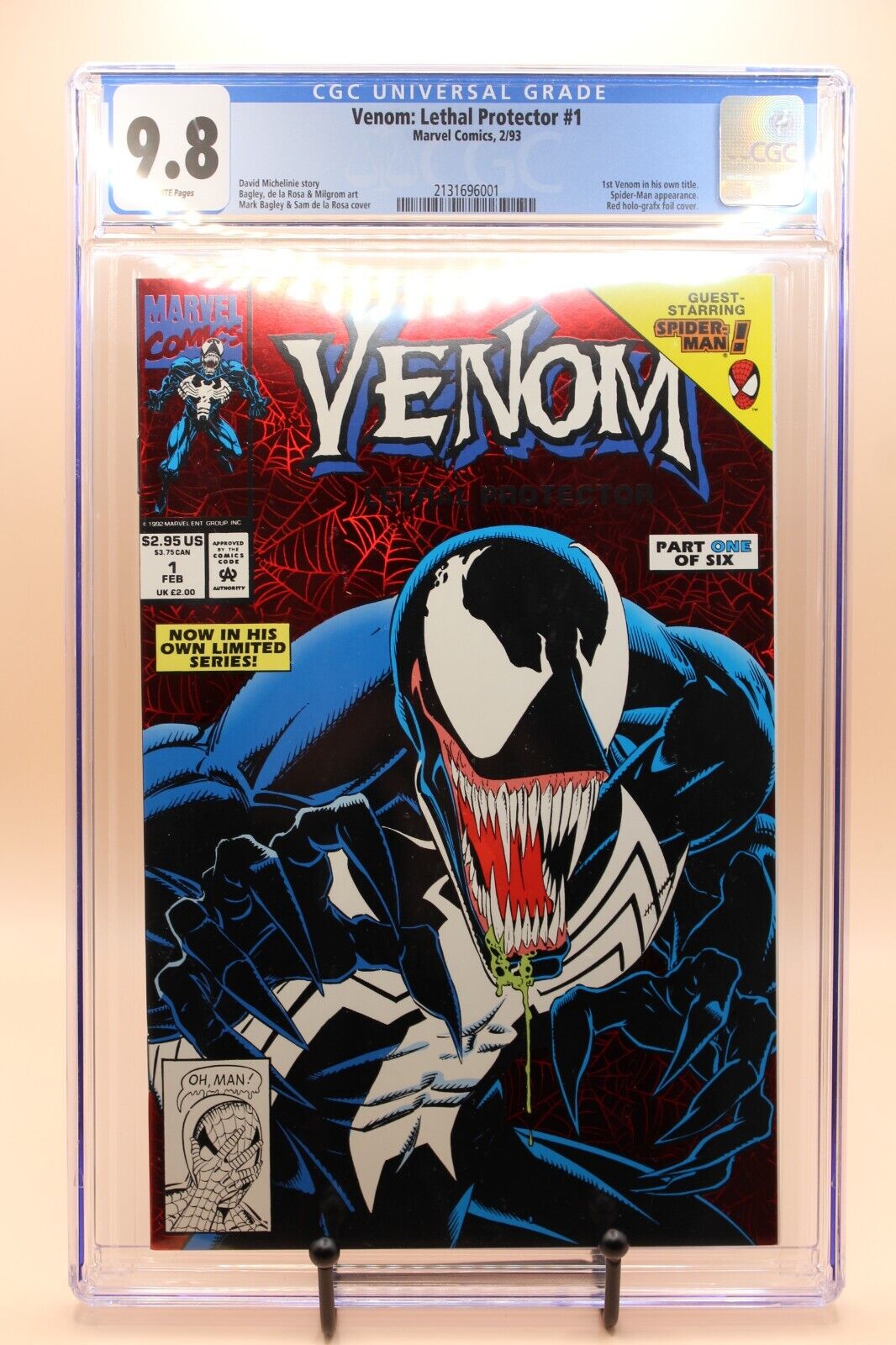 Venom: Lethal Protector #1 - CGC 9.8 GRADE (VENOM 1ST SOLO SERIES)
