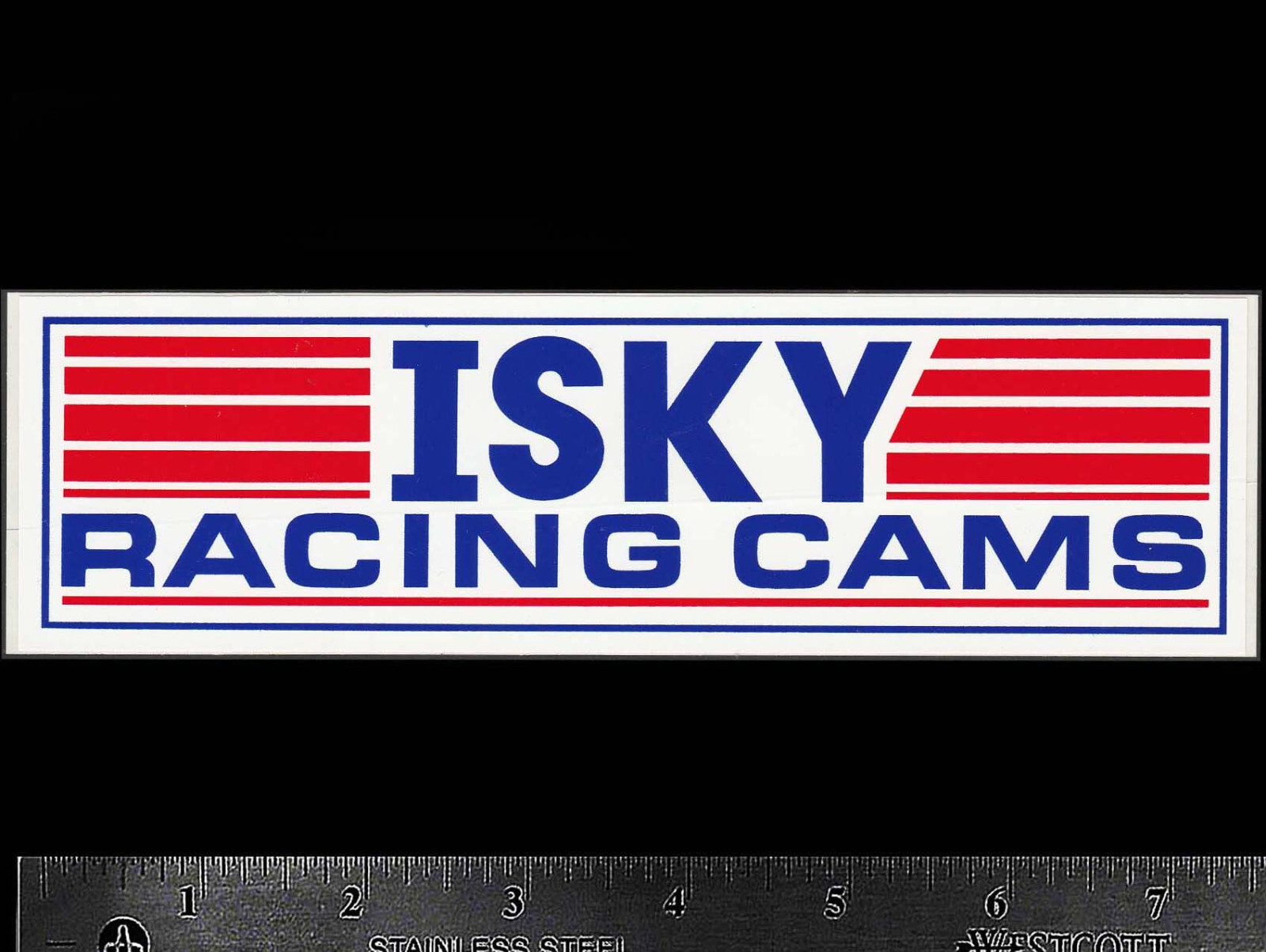 ISKY RACING CAMS - Original Vintage 1970's Racing Decal/Sticker ISKY RACING CAMS - Original Vintage 1970's Racing Decal/Sticker