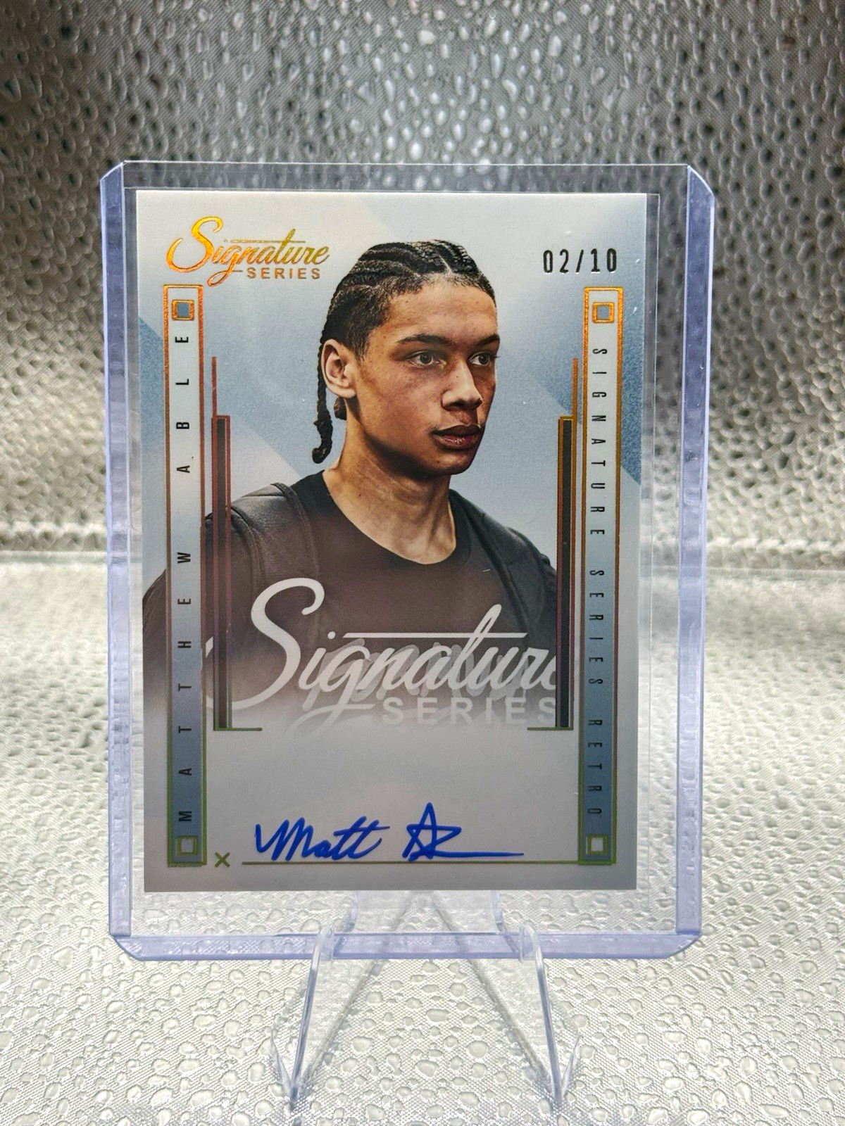 Panini 2025-26 Signature Series Basketball Matthew Able Auto SSR-MAB 02/10 Panini 2025-26 Signature Series Basketball Matthew Able Auto SSR-MAB 02/10