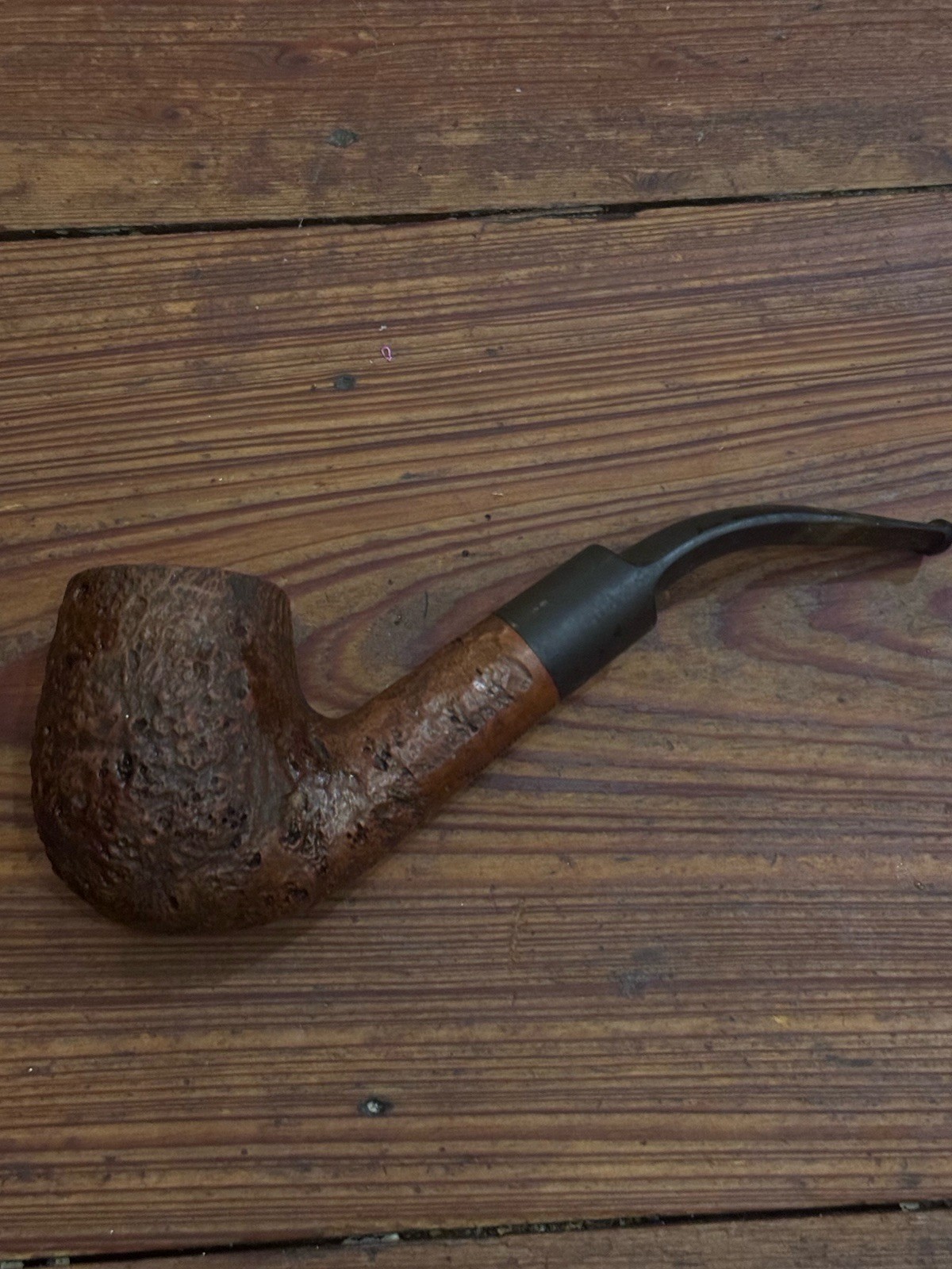 Vintage Made in London Bent Billiard Sandblast Briar Estate Pipe -The Nottingham Vintage Made in London Bent Billiard Sandblast Briar Estate Pipe -The Nottingham