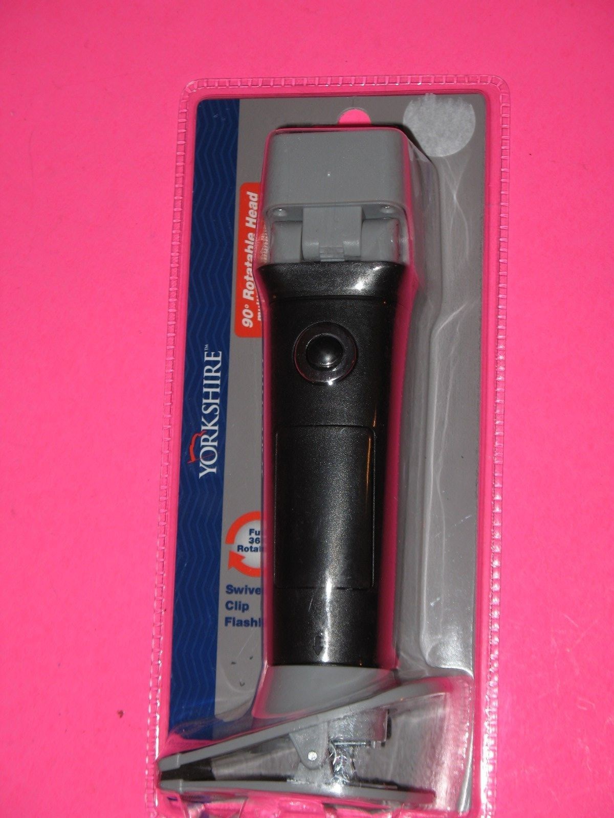 CLOSEOUT "6" YORKSHIRE SWIVEL CLIP FLASHLIGHT CLOSEOUT "6" YORKSHIRE SWIVEL CLIP FLASHLIGHT