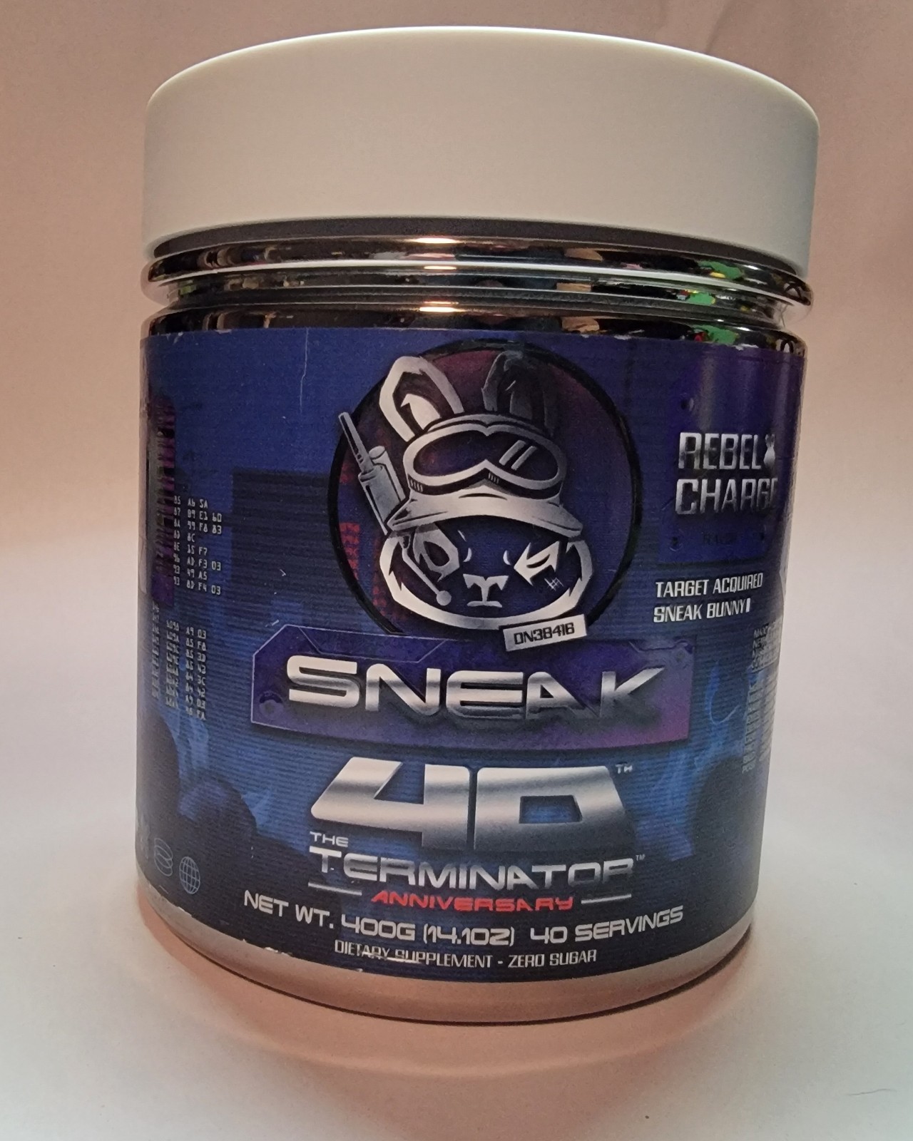 Sneak Energy *Rare & UNOPENED* Rebel Charge Flavor Terminator 40th Anniversary