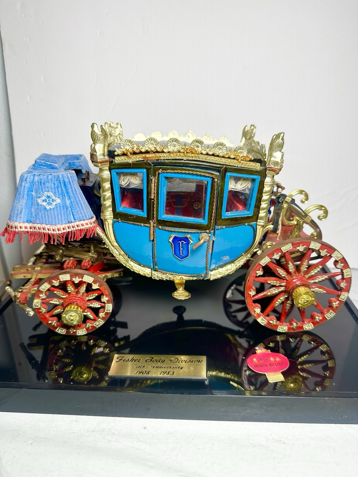 GM Fisher Body Division 75th Anniversary 1908-1983 Napoleonic Coach w/ Case GM Fisher Body Division 75th Anniversary 1908-1983 Napoleonic Coach w/ Case