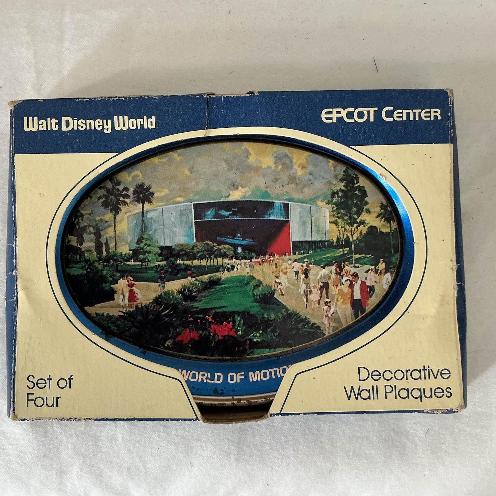 1982 EPCOT Center Future World Wall Plaques Set of 4 Disney World w/ Box RARE 1982 EPCOT Center Future World Wall Plaques Set of 4 Disney World w/ Box RARE