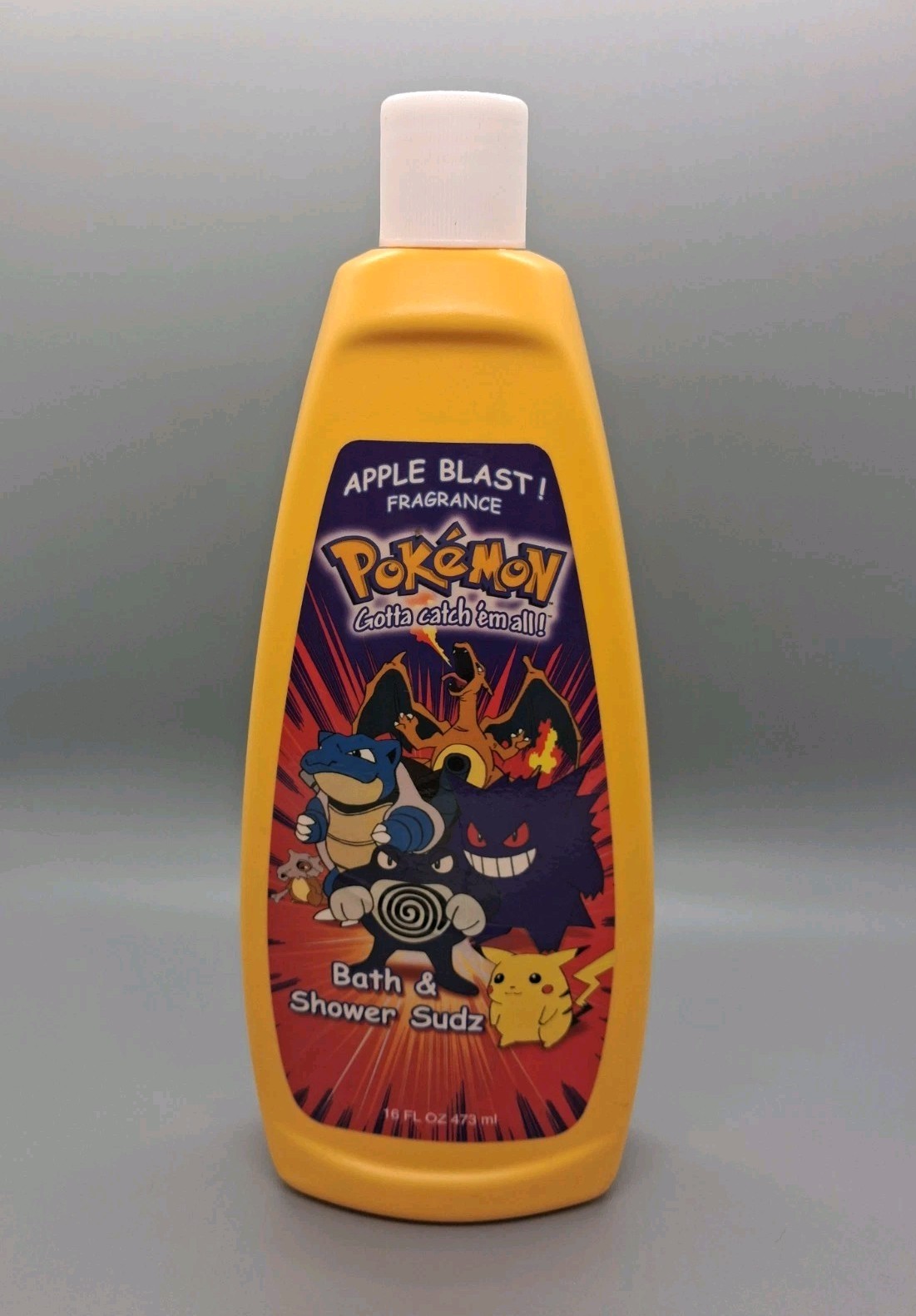 Vintage 2000 Pokemon Bath & Shower Sudz Empty Bottle Pikachu Charizard Blastoise Vintage 2000 Pokemon Bath & Shower Sudz Empty Bottle Pikachu Charizard Blastoise