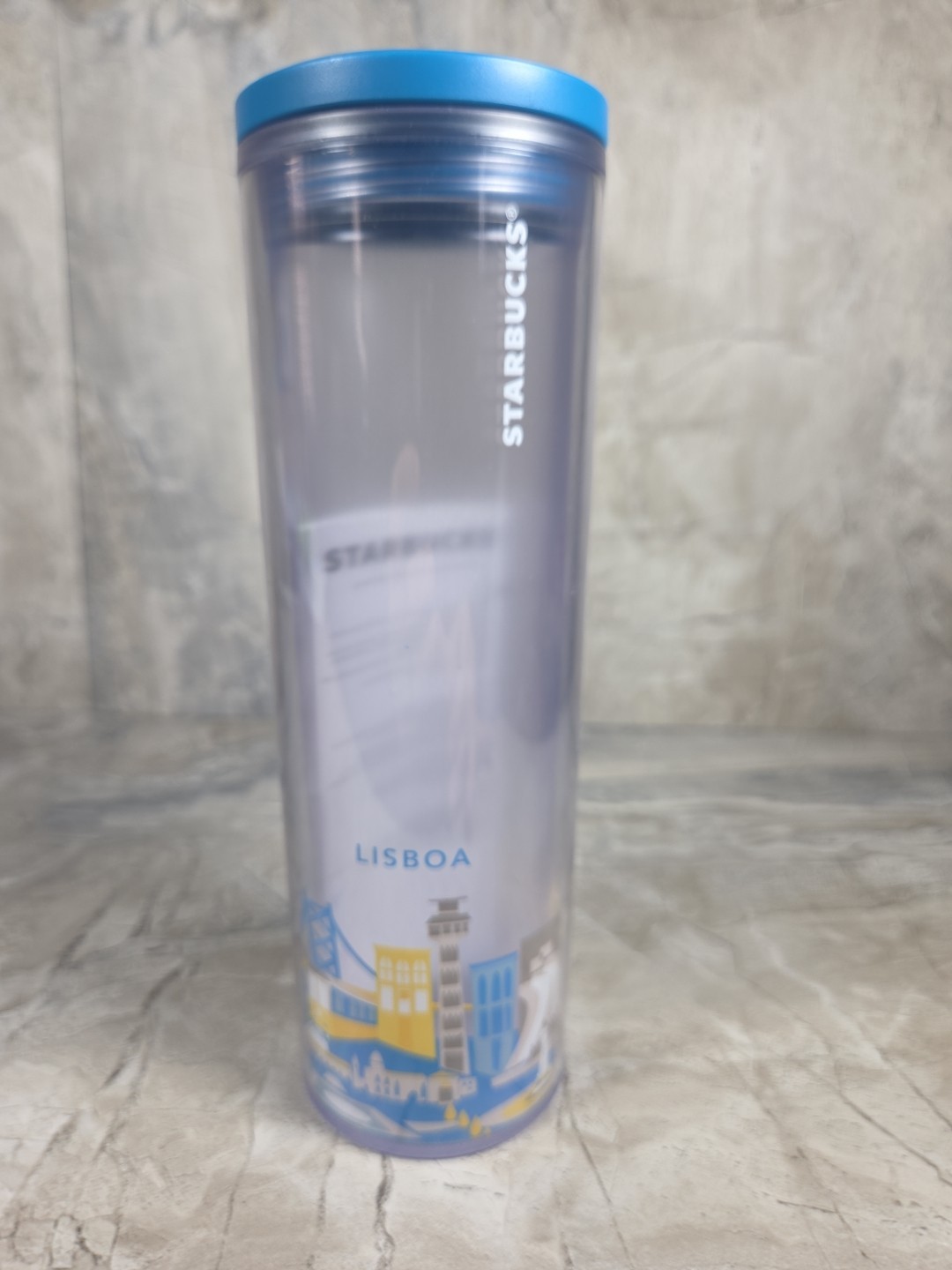 Starbucks Lisbon Portugal Tumbler You Are Here Clear NEW Starbucks Lisbon Portugal Tumbler You Are Here Clear NEW