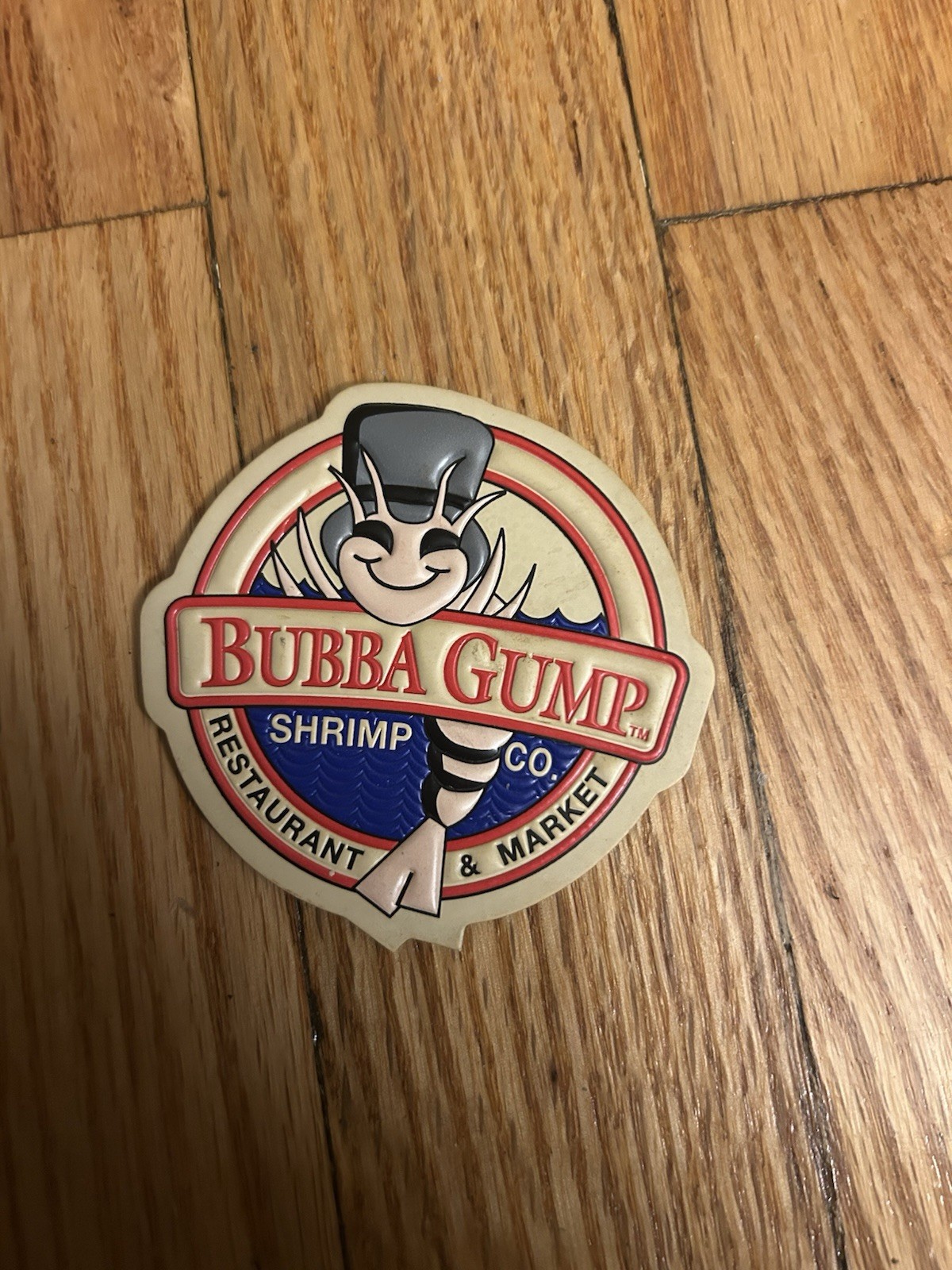 Vintage 1998 Bubba Gump Shrimp Co Restaurant & Market Fridge Magnet Paramount
