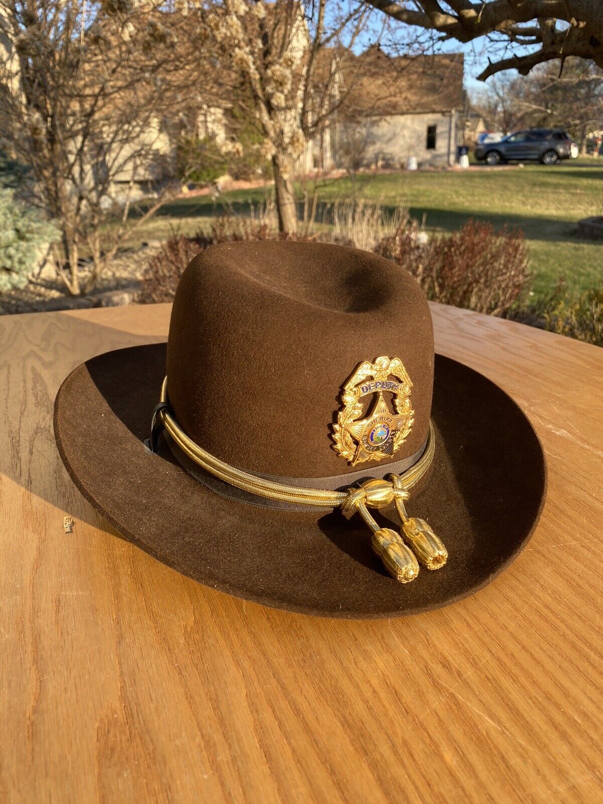 STUNNING Sheriff BEAVER HATS Cowboy Western Hat Incredible Quality  Size 7 3/8