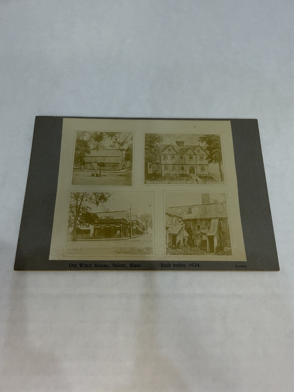ANTIQUE 1902 UPTON & FRISBEE, E. N. PEABODY PHOTOGRAPH OLD WITCH HOUSE SALEM, MA ANTIQUE 1902 UPTON & FRISBEE, E. N. PEABODY PHOTOGRAPH OLD WITCH HOUSE SALEM, MA