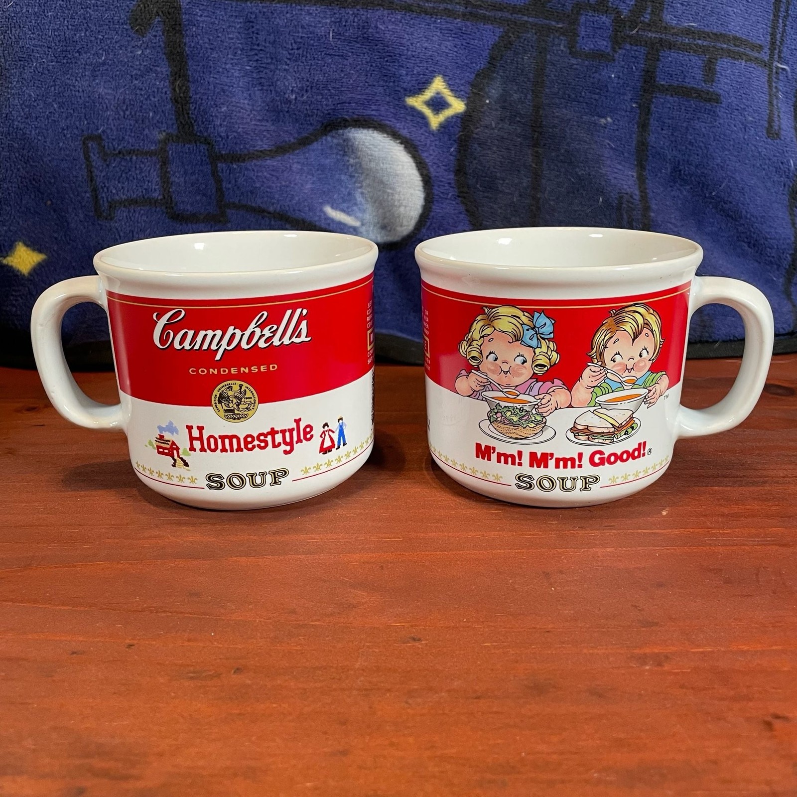 Vintage 1989 Campbell's Homestyle Soup Ceramic Mugs Set of 2 Westwood Vintage 1989 Campbell's Homestyle Soup Ceramic Mugs Set of 2 Westwood