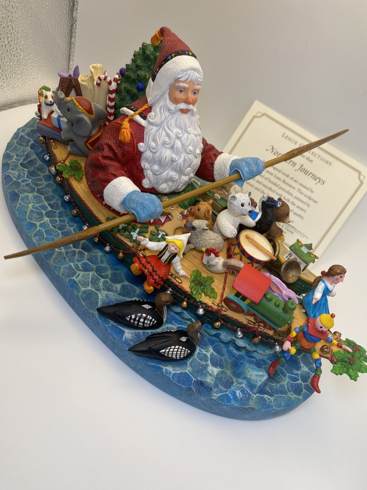 NEW Vintage Lenox 2003 Limited Edition Northern Journeys Santa With Box and COA 