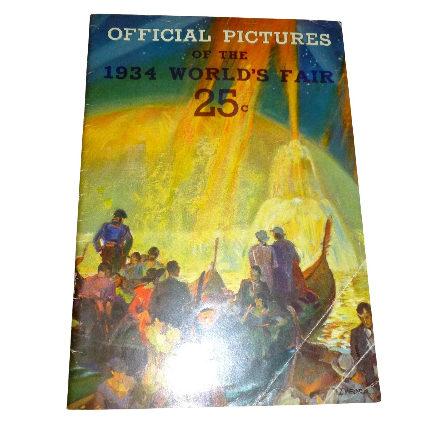 Vintage 1934 Chicago World's Fair Official Pictures Book Century Progress Deco Vintage 1934 Chicago World's Fair Official Pictures Book Century Progress Deco