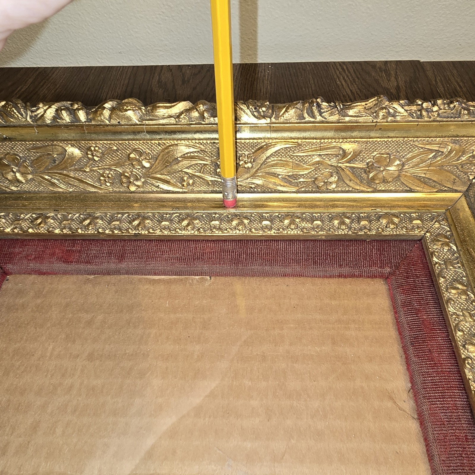 Antique Ornate Gold Gilt Wood & Wall Picture Frame 15.5 x 13.5 Antique Ornate Gold Gilt Wood & Wall Picture Frame 15.5 x 13.5