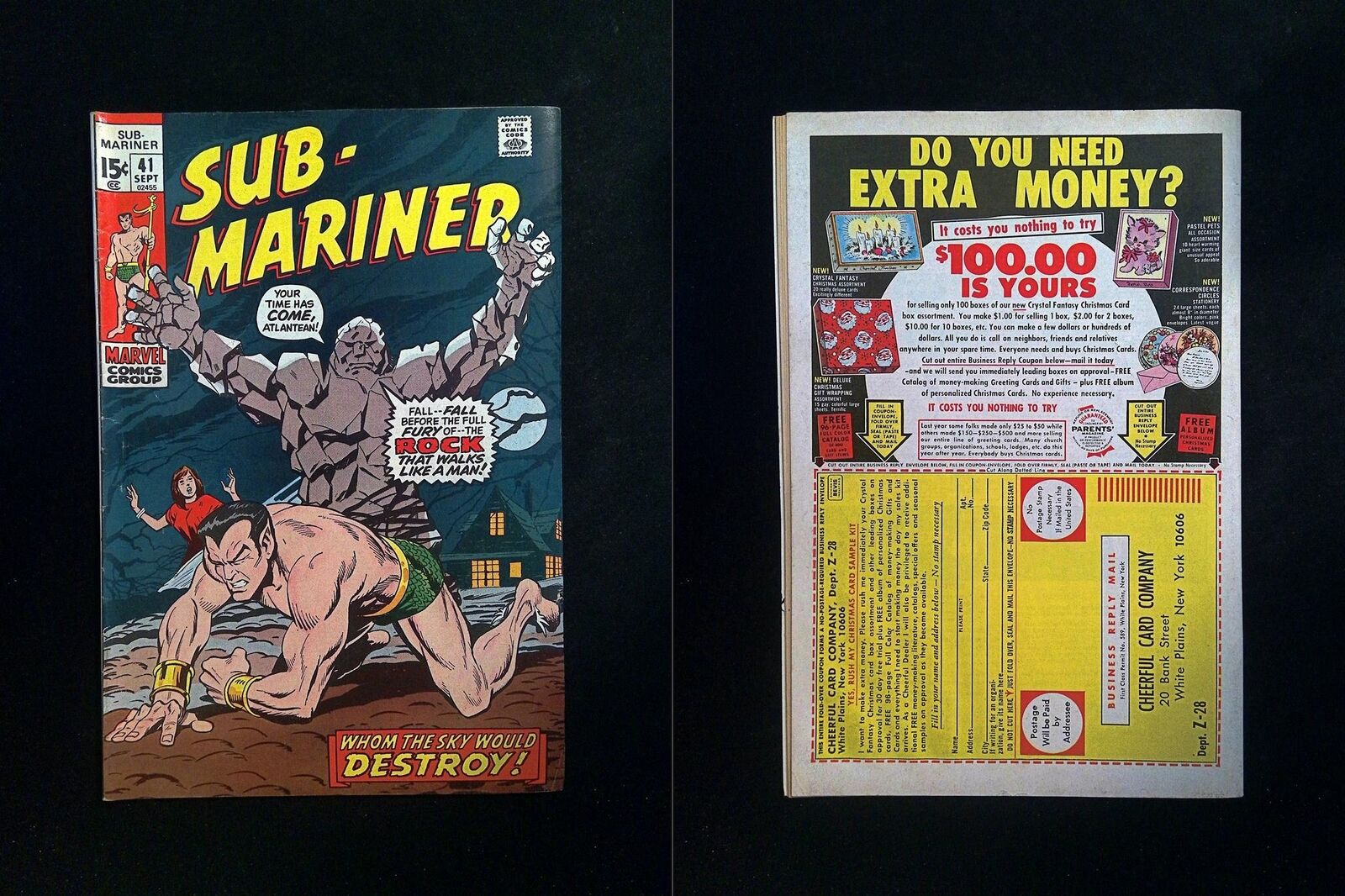 Sub-Mariner #41  MARVEL Comics 1971 FN-