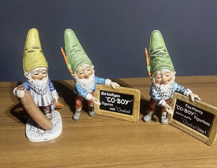 Goebel Co-Boy Gnome- Lot of 3