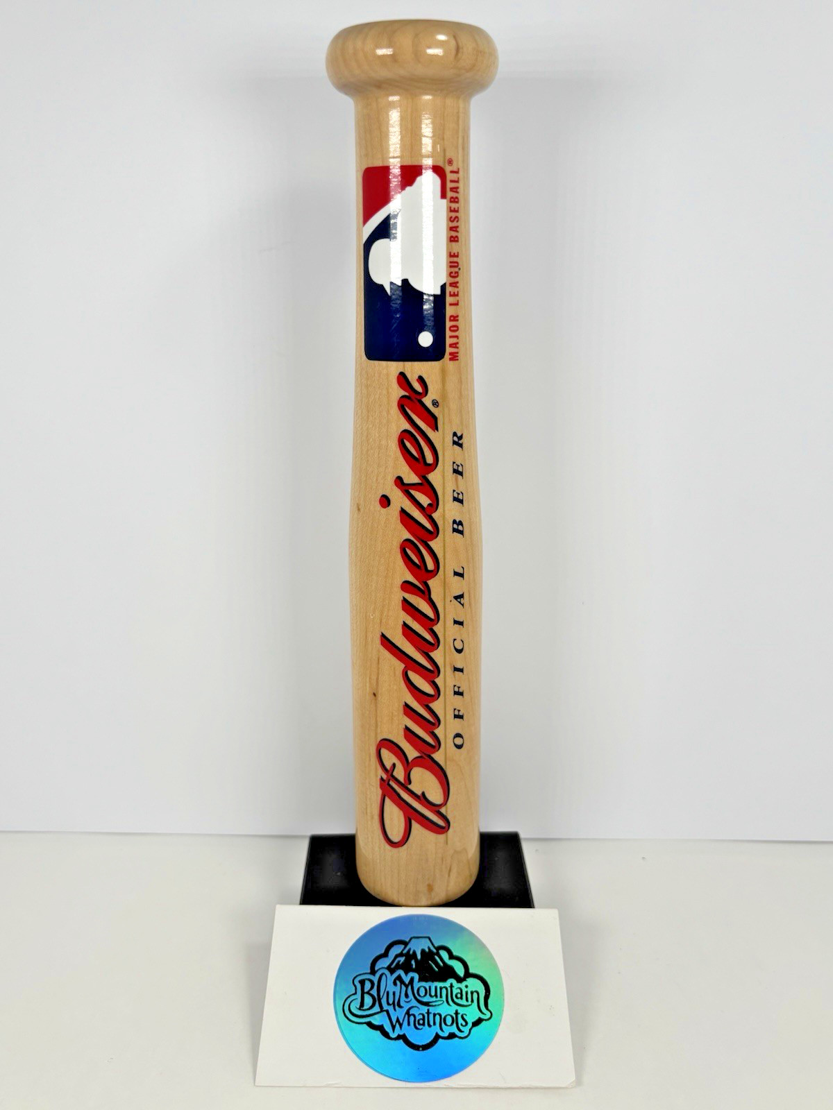 Budweiser Official Beer Major League Baseball Bat Draft Beer Tap Handle Wood