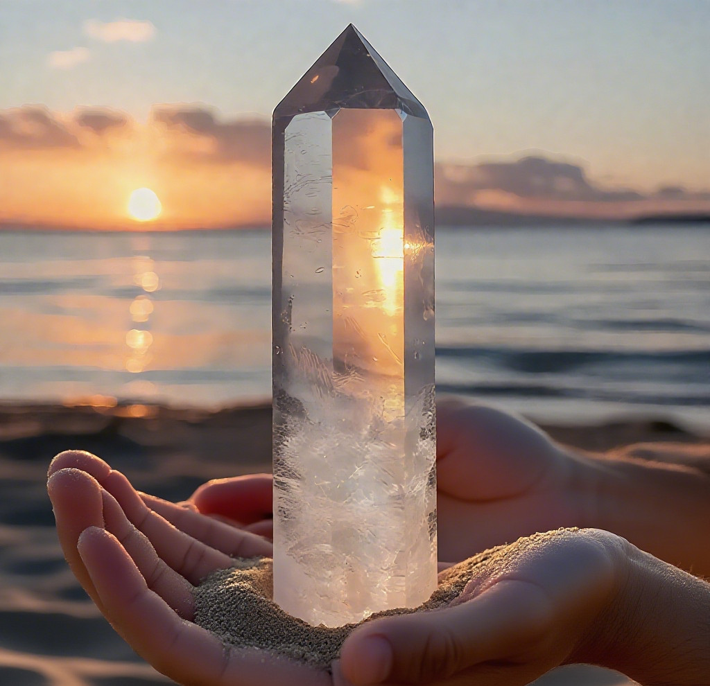 Natural Clear Quartz Tower Point Crystal White Crystal Obelisk Healing Crystal Natural Clear Quartz Tower Point Crystal White Crystal Obelisk Healing Crystal