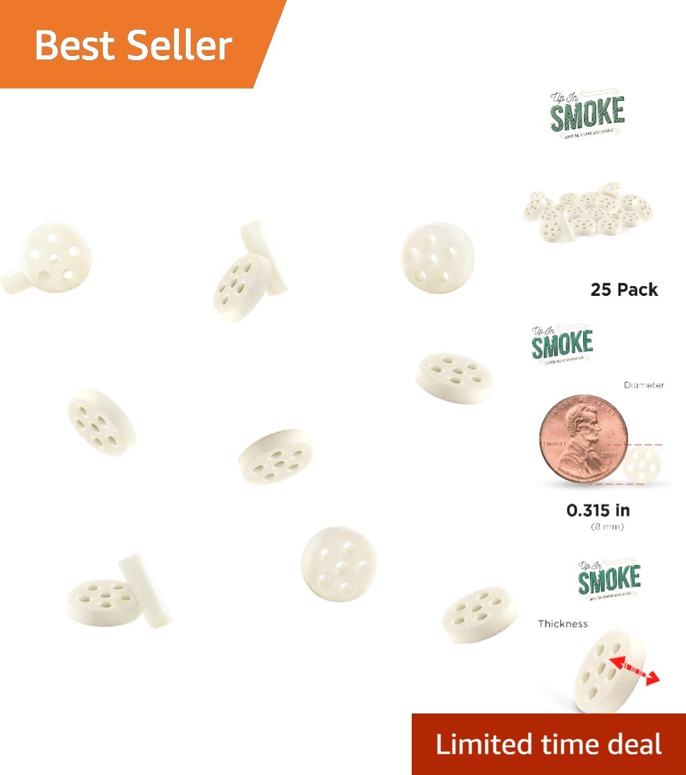 Pack of 25 Ceramic 8mm Disc Bead Filters - Lasting Quality & Easy Maintenance Pack of 25 Ceramic 8mm Disc Bead Filters - Lasting Quality & Easy Maintenance