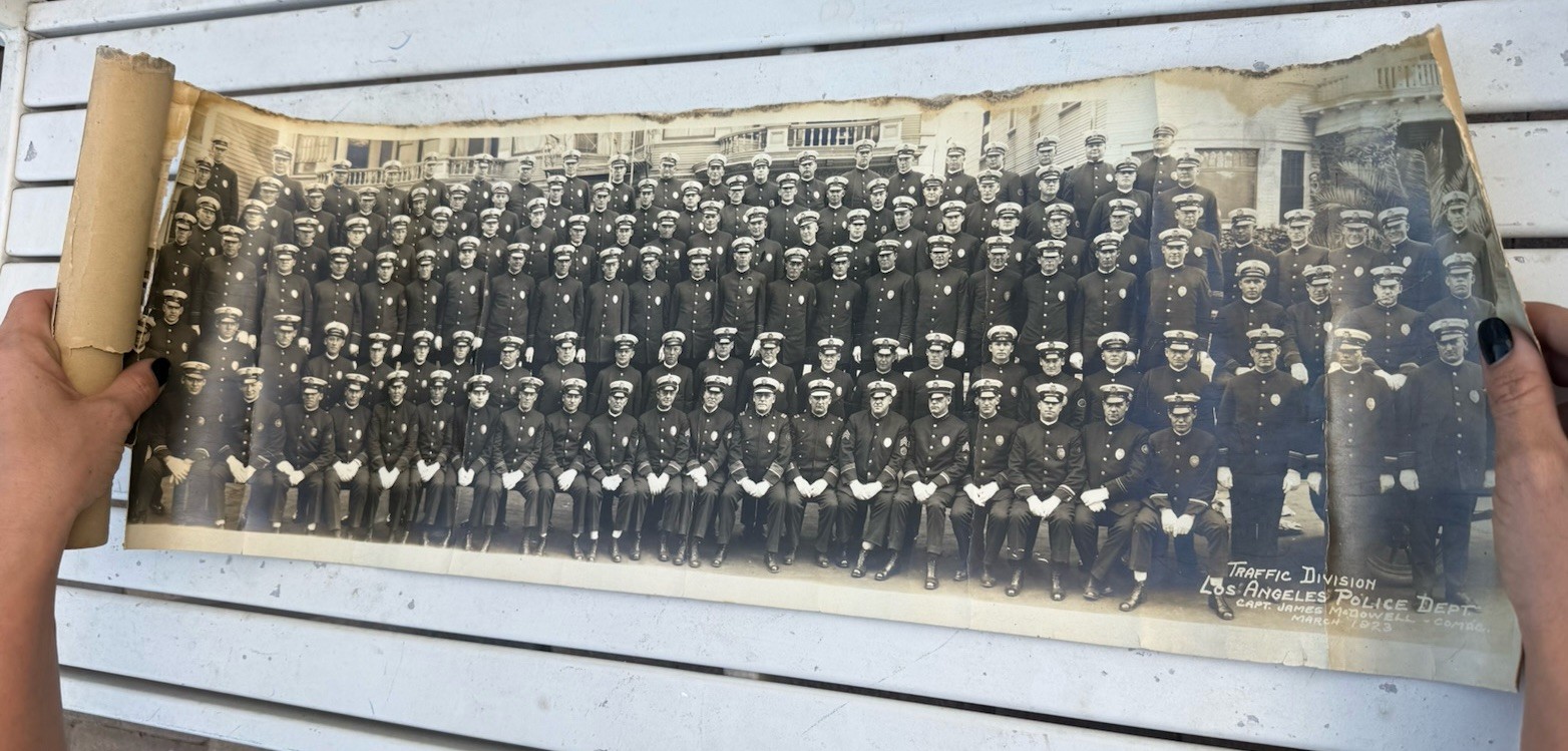 Rare Antique 1923 LAPD Traffic Division Photo James McDowell Original Rare Antique 1923 LAPD Traffic Division Photo James McDowell Original