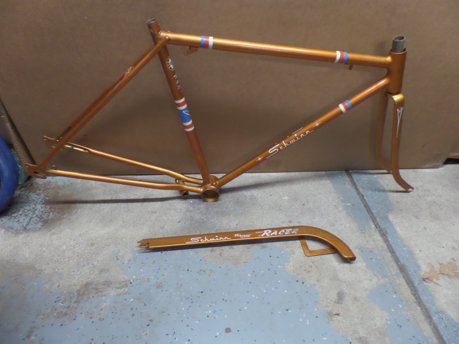 Vintage Schwinn Mens Racer Frameset - 1968 Copper Lightweight | Avg+ Vintage Schwinn Mens Racer Frameset - 1968 Copper Lightweight | Avg+