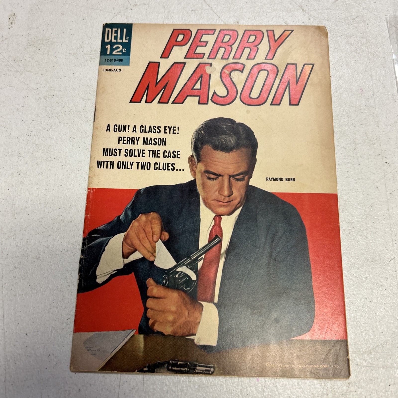 1964 1st ISSUE " PERRY MASON " DELL COMIC BOOK ORIGINAL & COMPLETE 1964 1st ISSUE " PERRY MASON " DELL COMIC BOOK ORIGINAL & COMPLETE