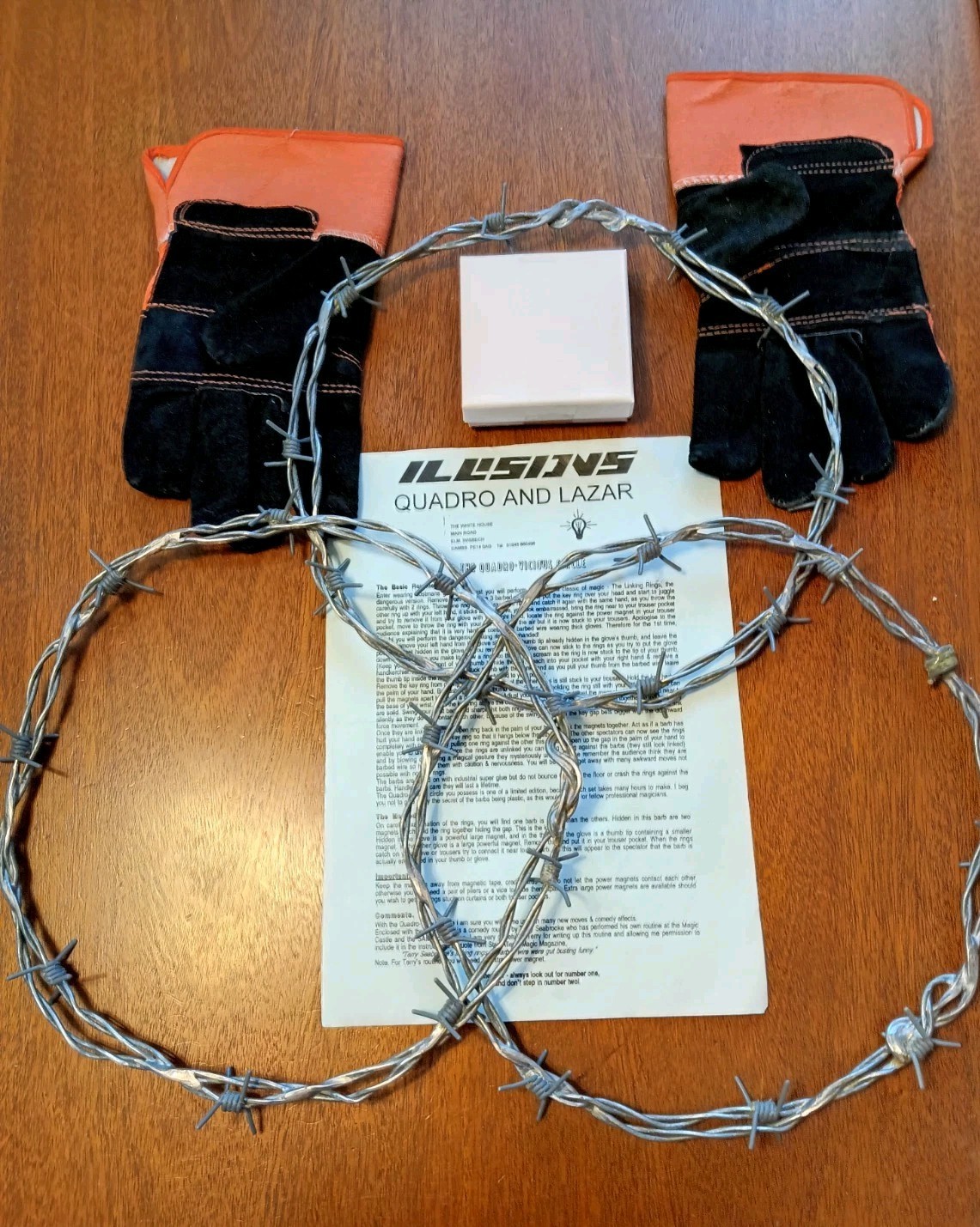 "The Barbed Wire Linking Rings" By QUADRO: with Terry Seabrooke Comedy Routine. "The Barbed Wire Linking Rings" By QUADRO: with Terry Seabrooke Comedy Routine.