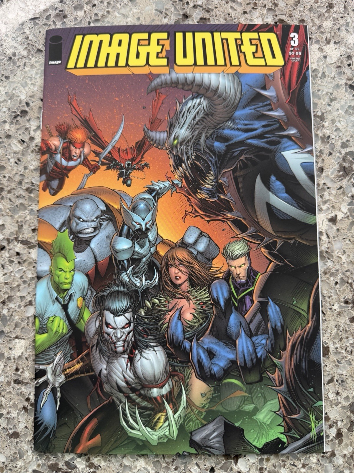 IMAGE UNITED #3 DALE KEOWN VARIANT 'G' COVER, OMEGA SPAWN, VF/NM 1ST PRINTING IMAGE UNITED #3 DALE KEOWN VARIANT 'G' COVER, OMEGA SPAWN, VF/NM 1ST PRINTING