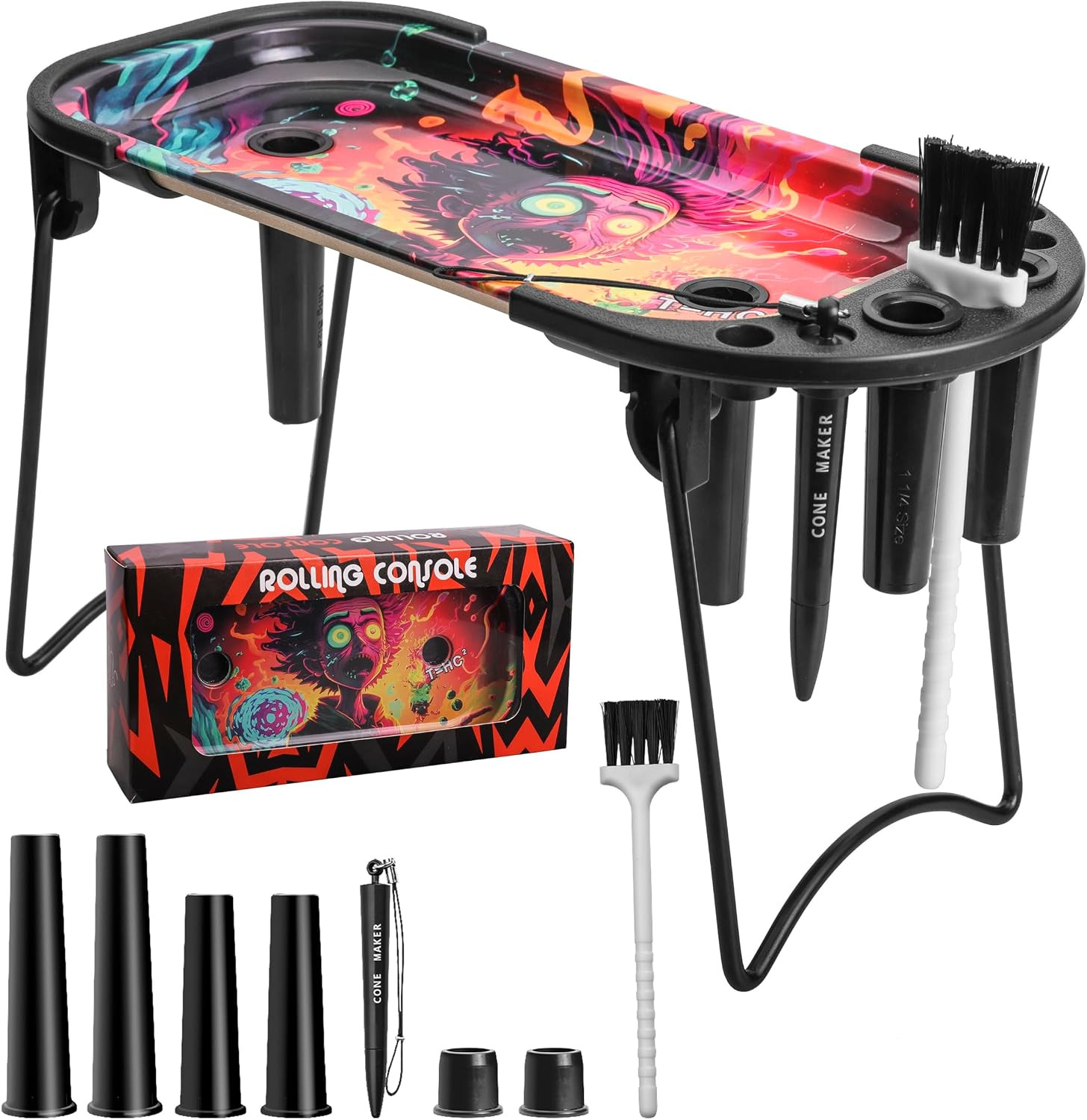 Cone Filler Roller Rolling Tray Set, Metal Pre Roll Machine Kit Cone Filler Roller Rolling Tray Set, Metal Pre Roll Machine Kit