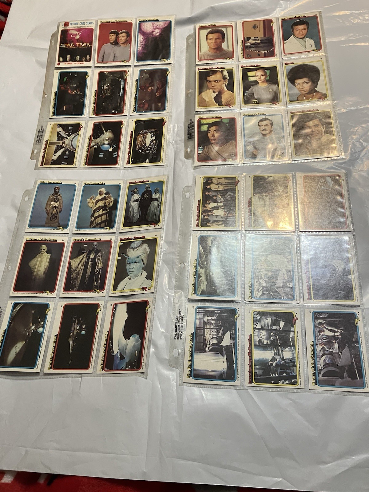 1979 TOPPS STAR TREK MOTION PICTURE COMPLETE CARD SET 88 CARDS